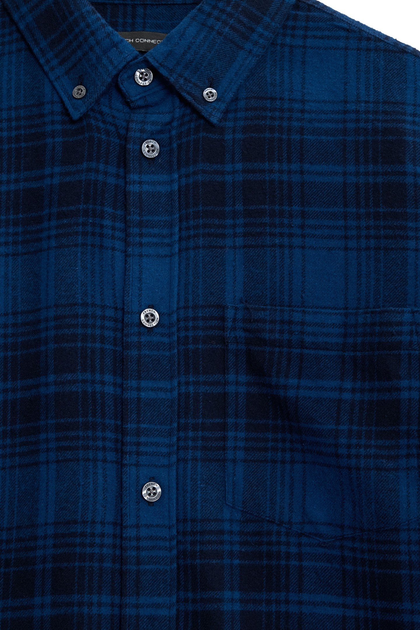 SCOT FLANNEL LS BLUE/MARINE 3