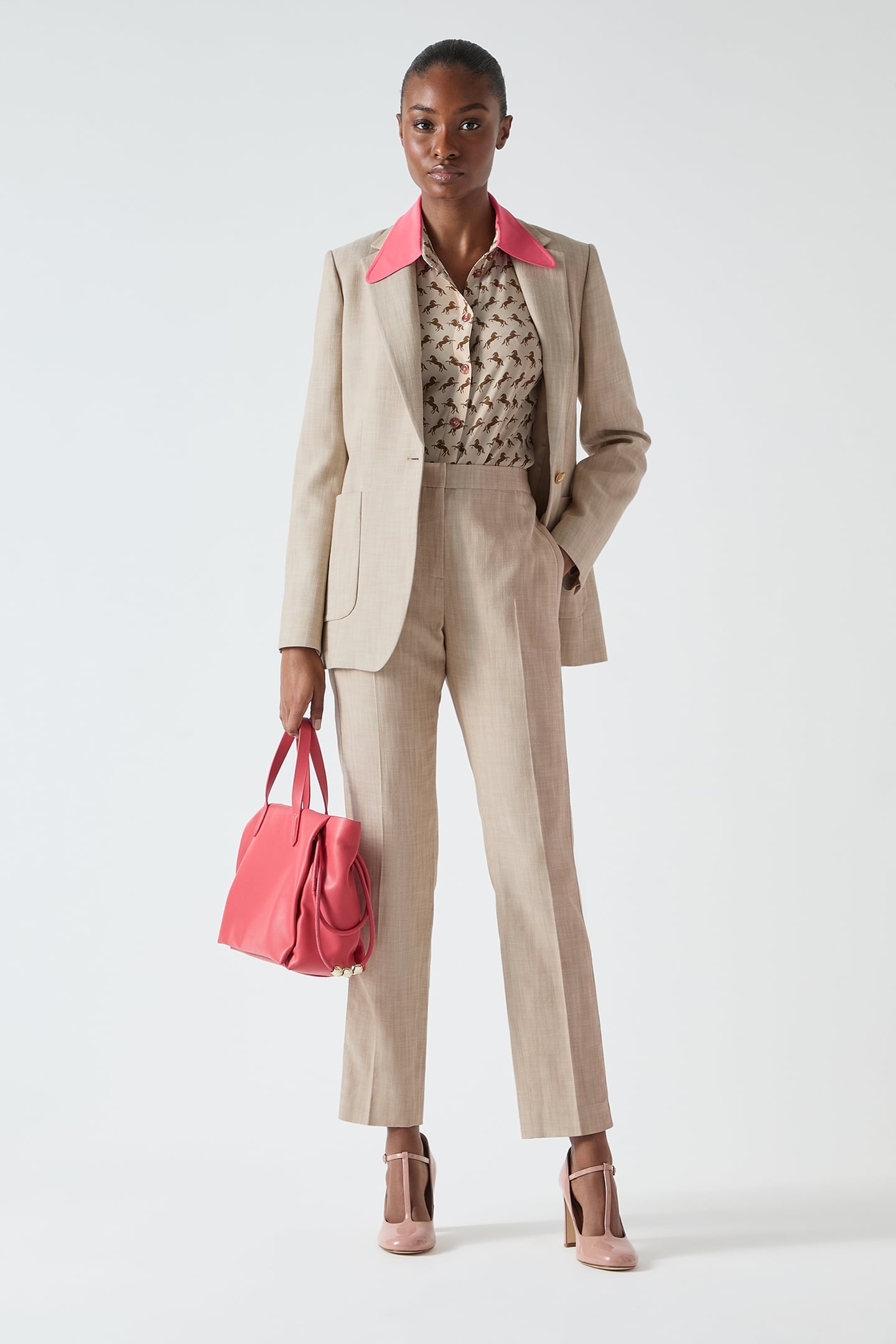 JK AMELIA BELTED JACKET BEIGE 1