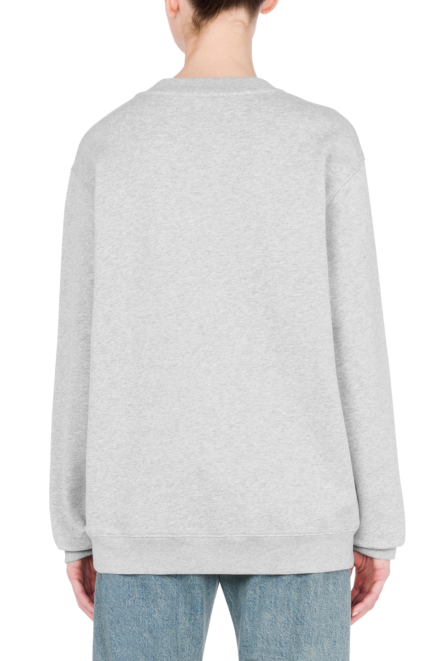 ORGANIC COTTON SWEATSHIRT CECI N'EST PAS UNE TIES GREY 2
