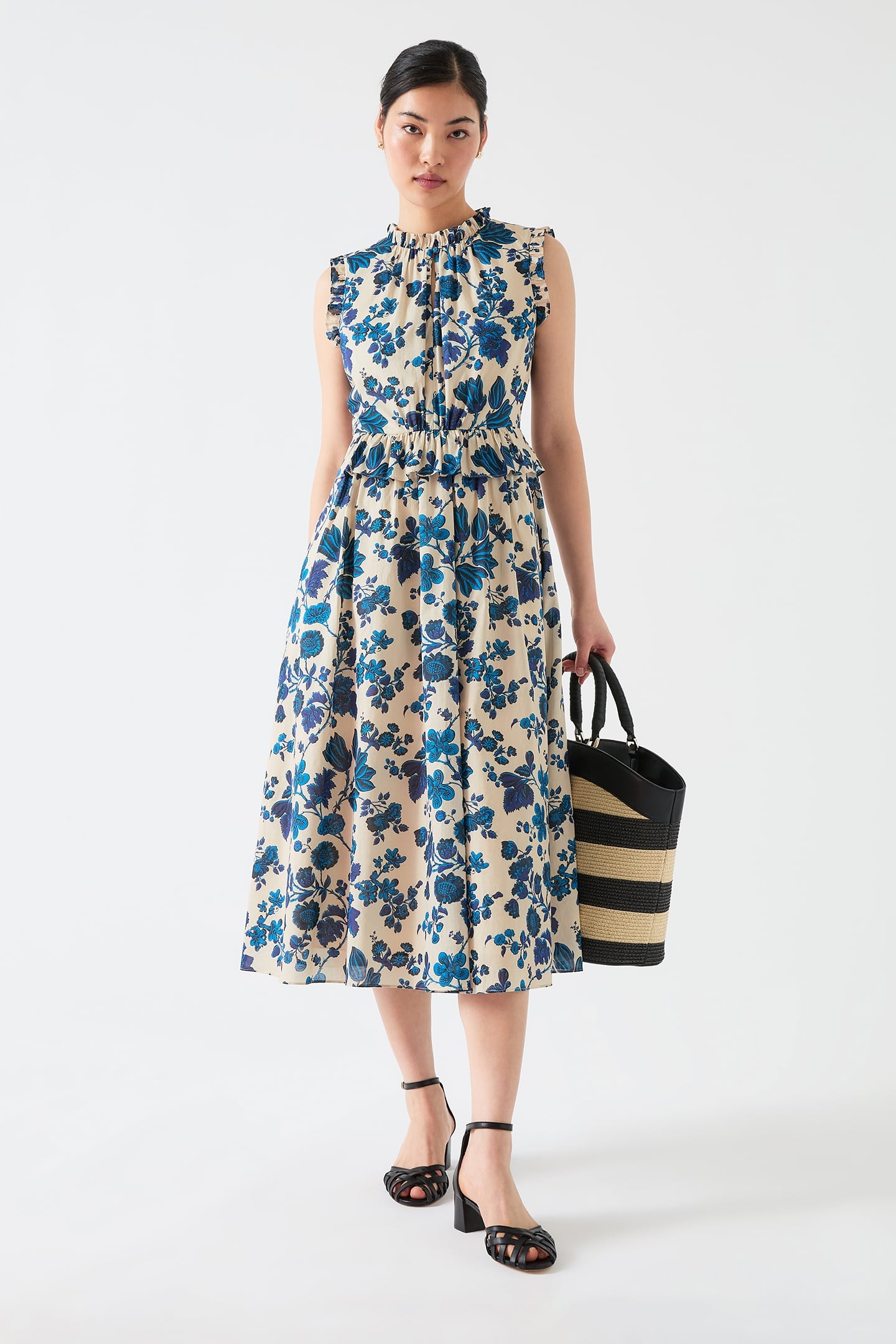 DR ISOLDE BELTED DRESS BLUE 1