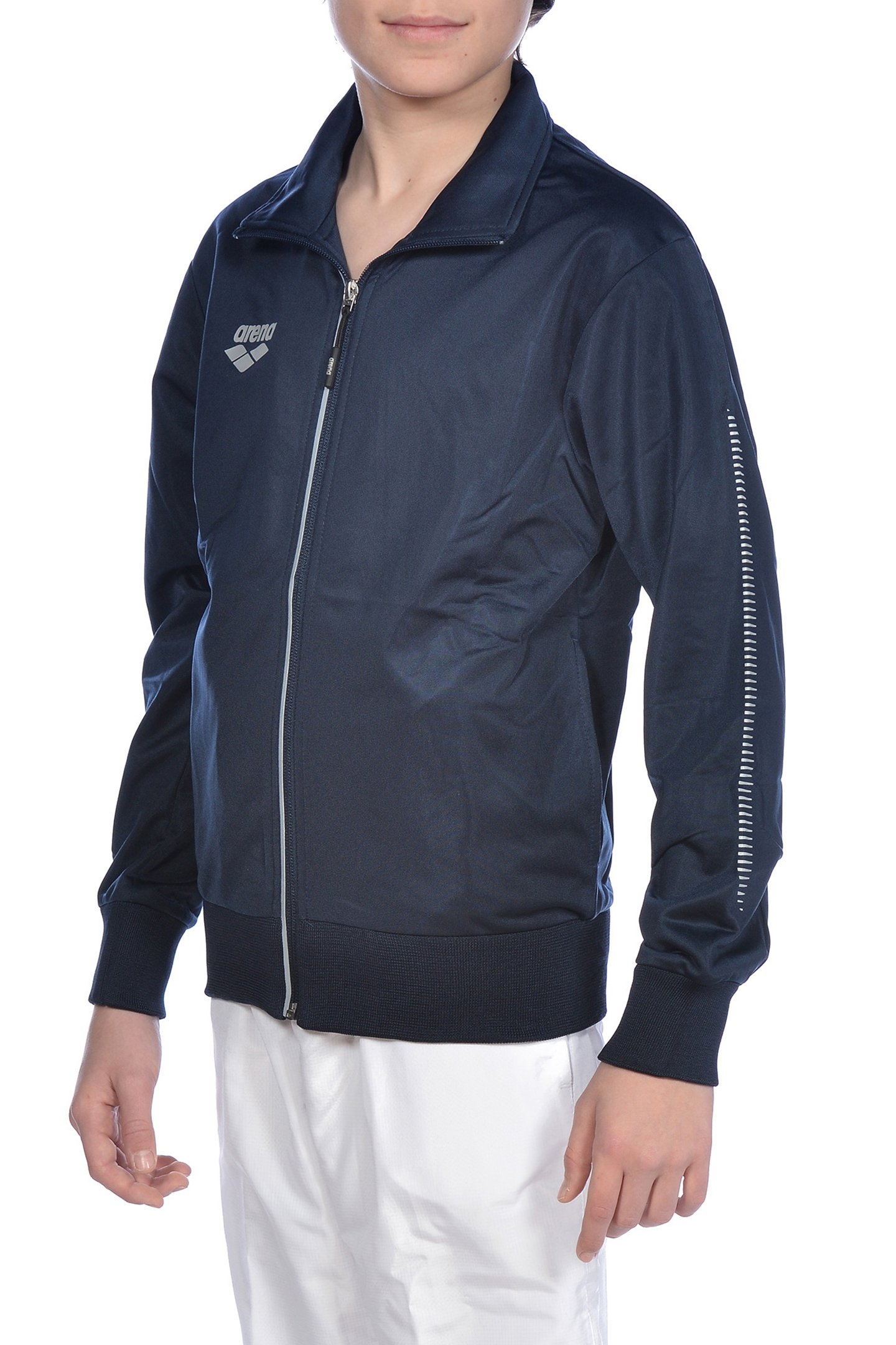 JR TL KNITTED POLY JACKET NAVY 5