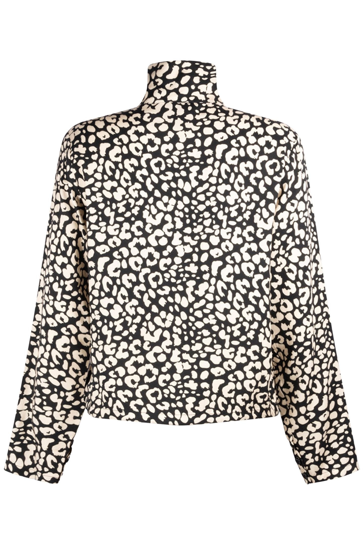 JUNE ANIMAL BLACK SHIRT LONG SLEEVE ANIMAL BLACK WHITE 4