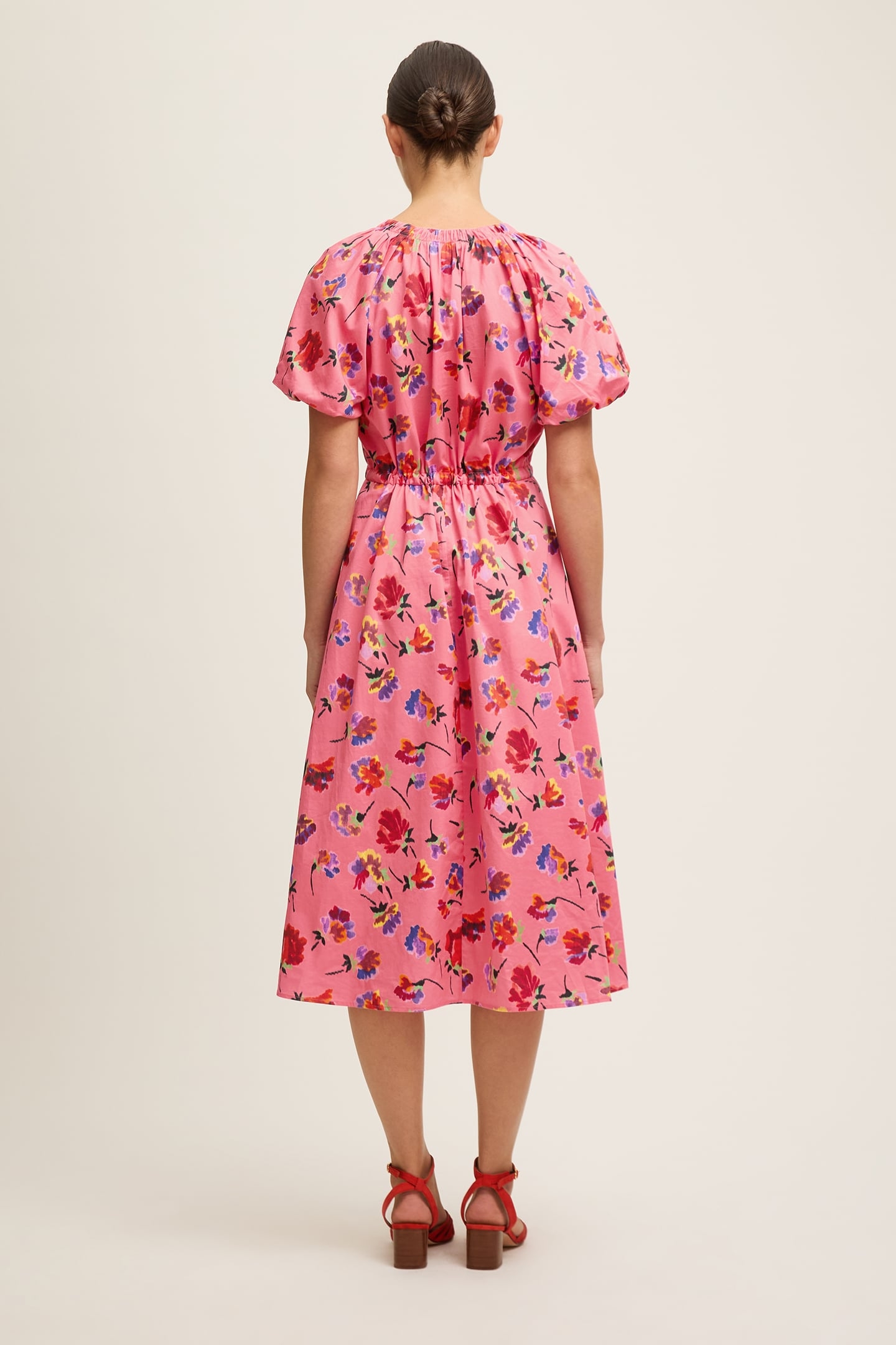 DR BRIGITTE IKAT DRESS PINK 3