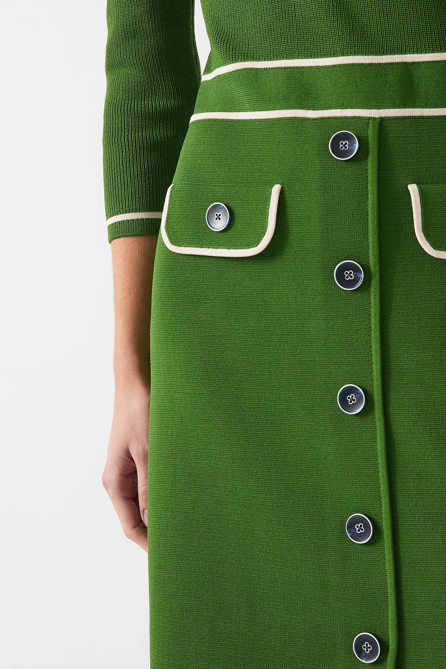 DR CIARA CREW KNIT DRES GREEN 4