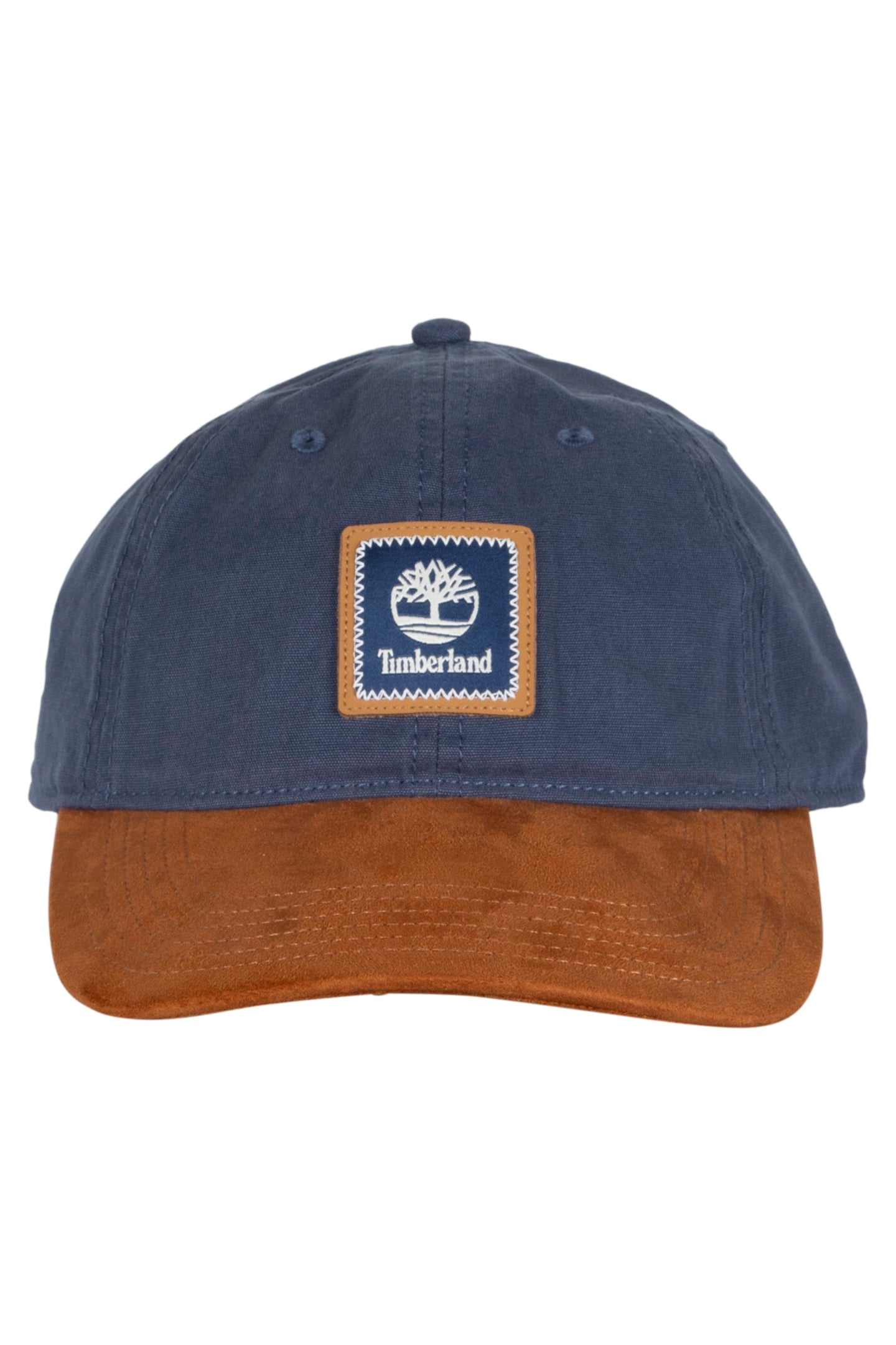 UNISEX ZIG ZAG STITCH BASEBALL CAP DARK DENIM 1