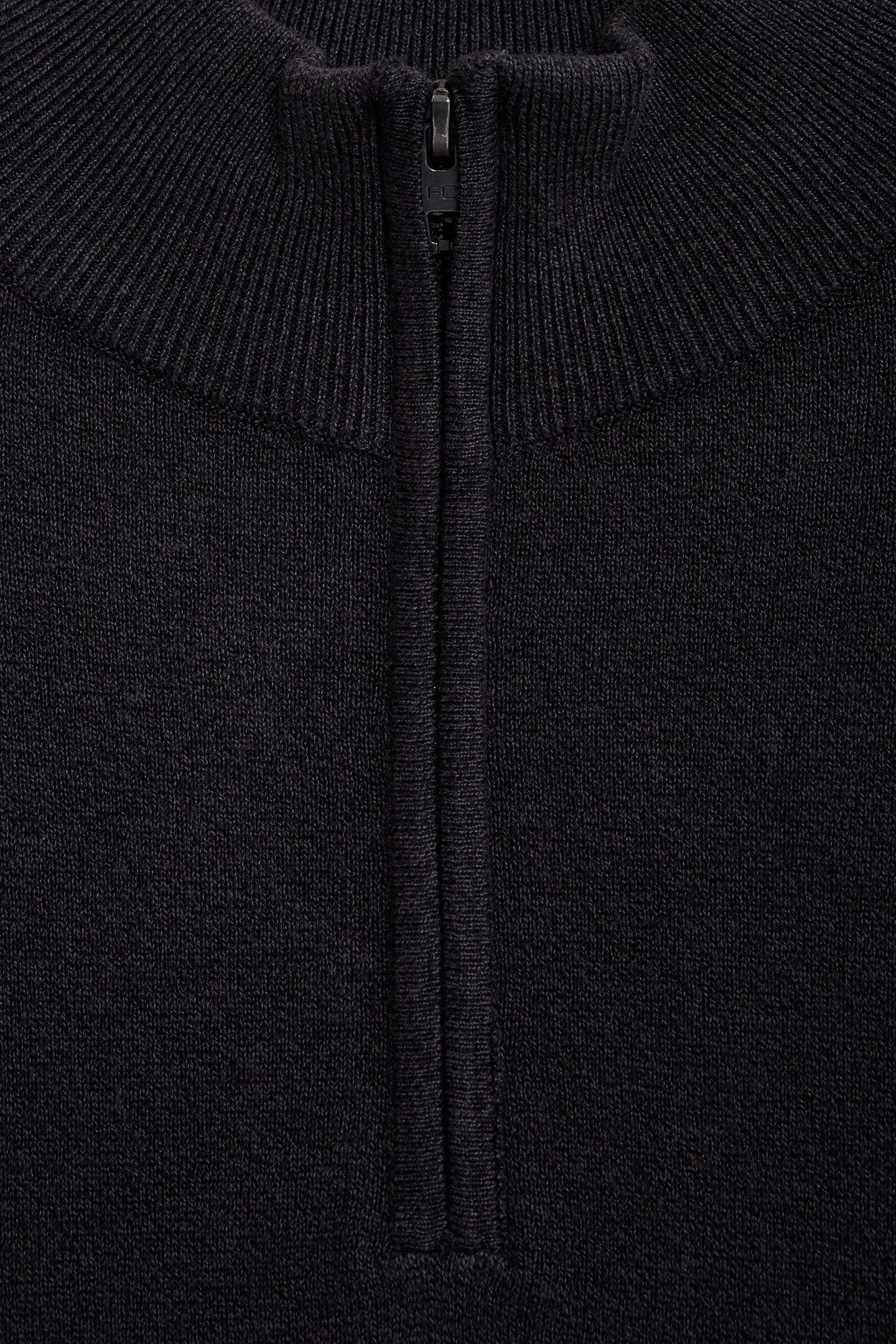 HALF ZIP LUXE CHARCOAL MEL 3
