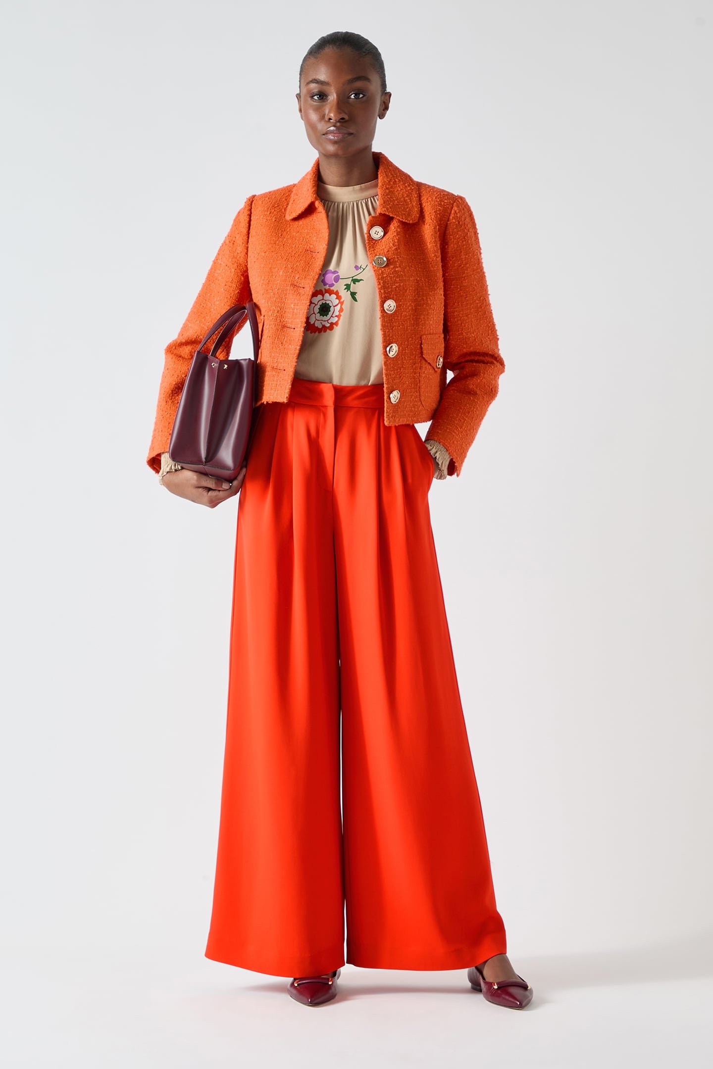 JK VITA TWEED JACKET BRIGHT ORANGE 5