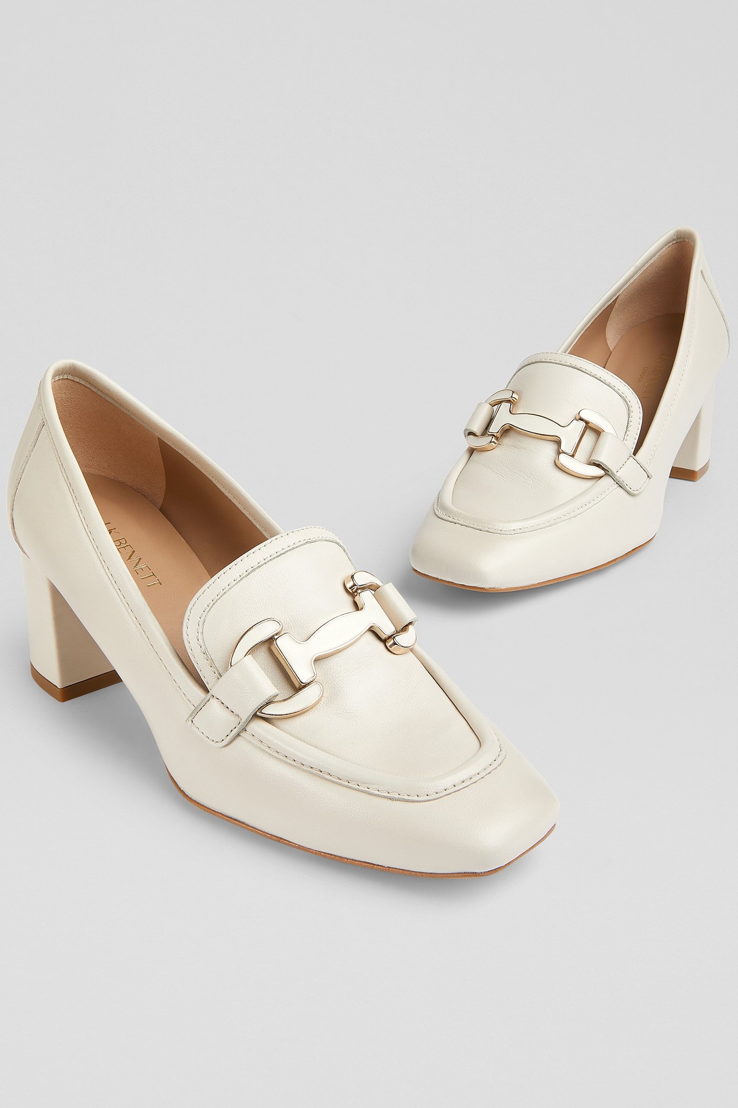 CC LUCA BLOCK HEEL SNAFFL ECRU 3