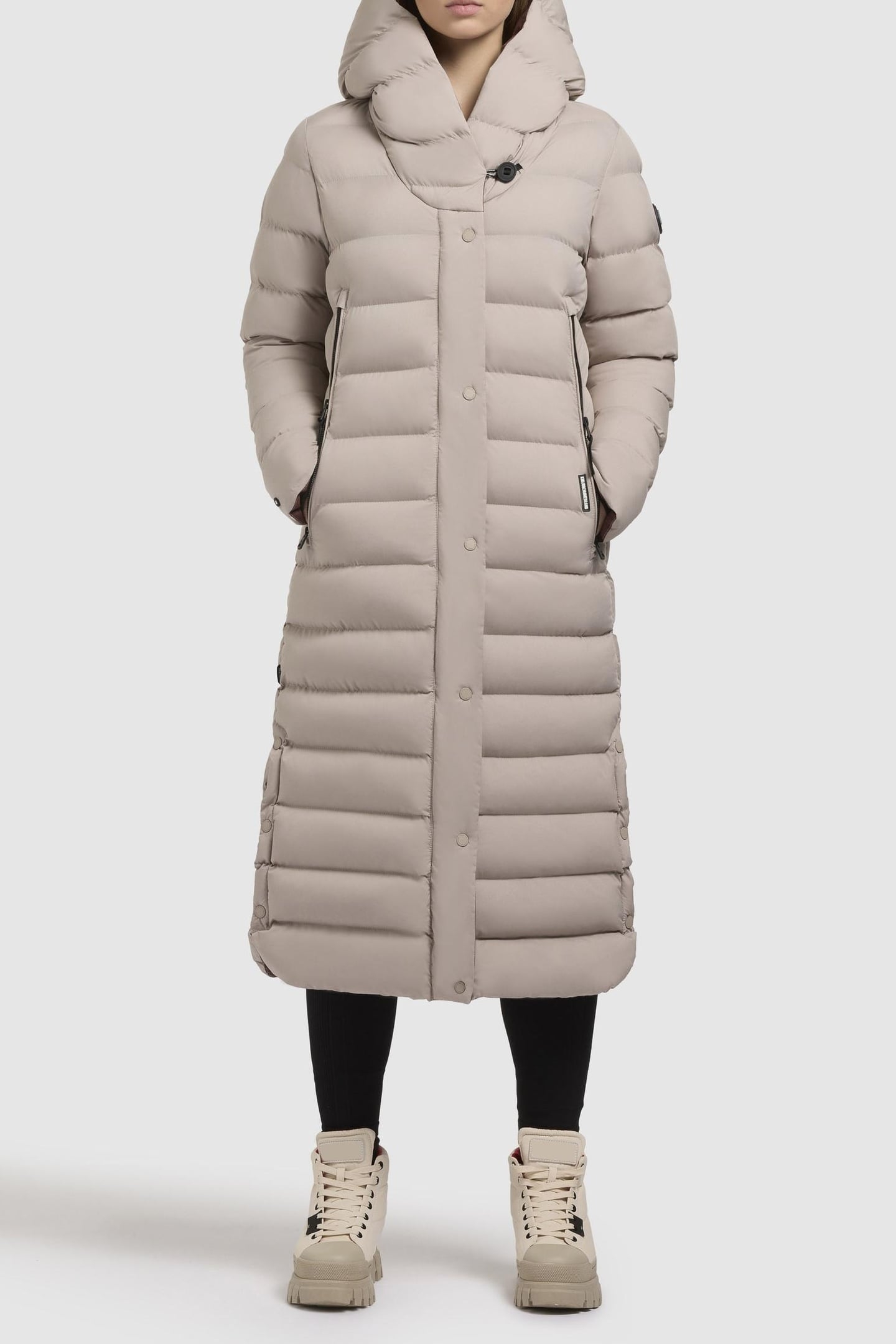 TEIVA2 COAT DUSTY BEIGE 4