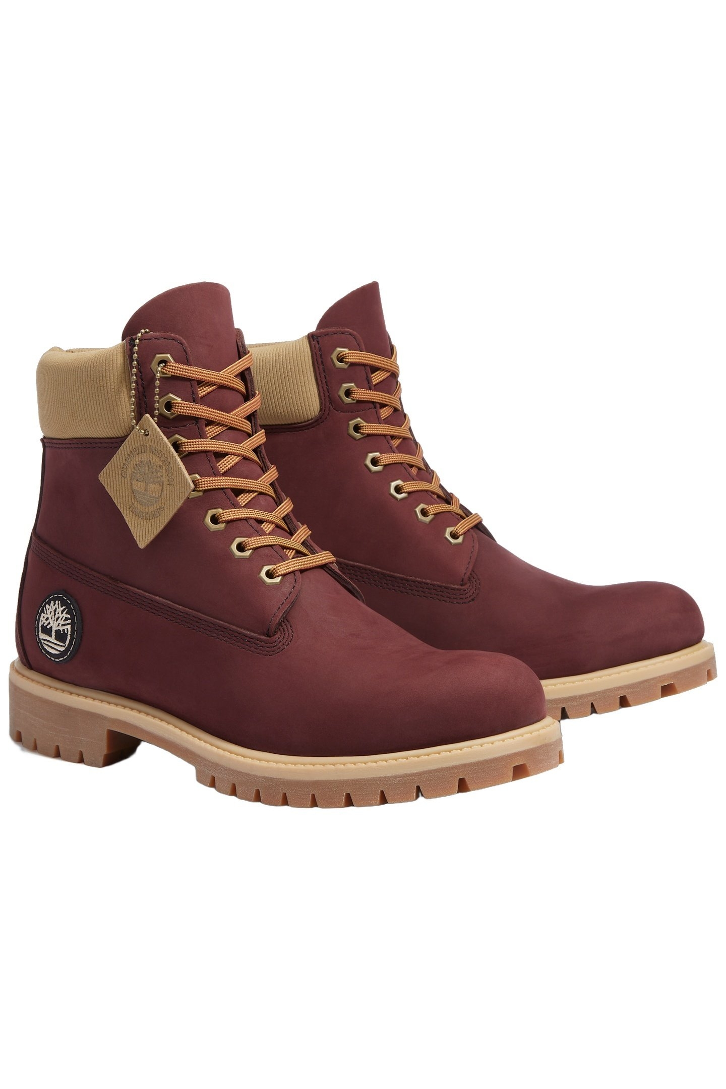 TIMBERLAND PREMIUM 6 INCH LACE UP WATERPROOF BOOT BURGUNDY N 7
