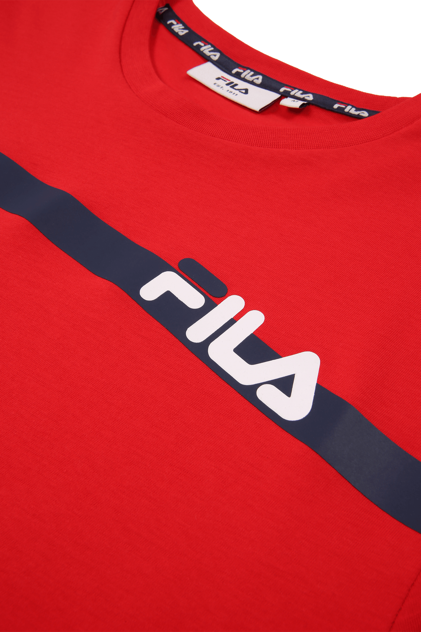 SIDNEY TEE WITH BLOCK STRIPES TRUE RED 3