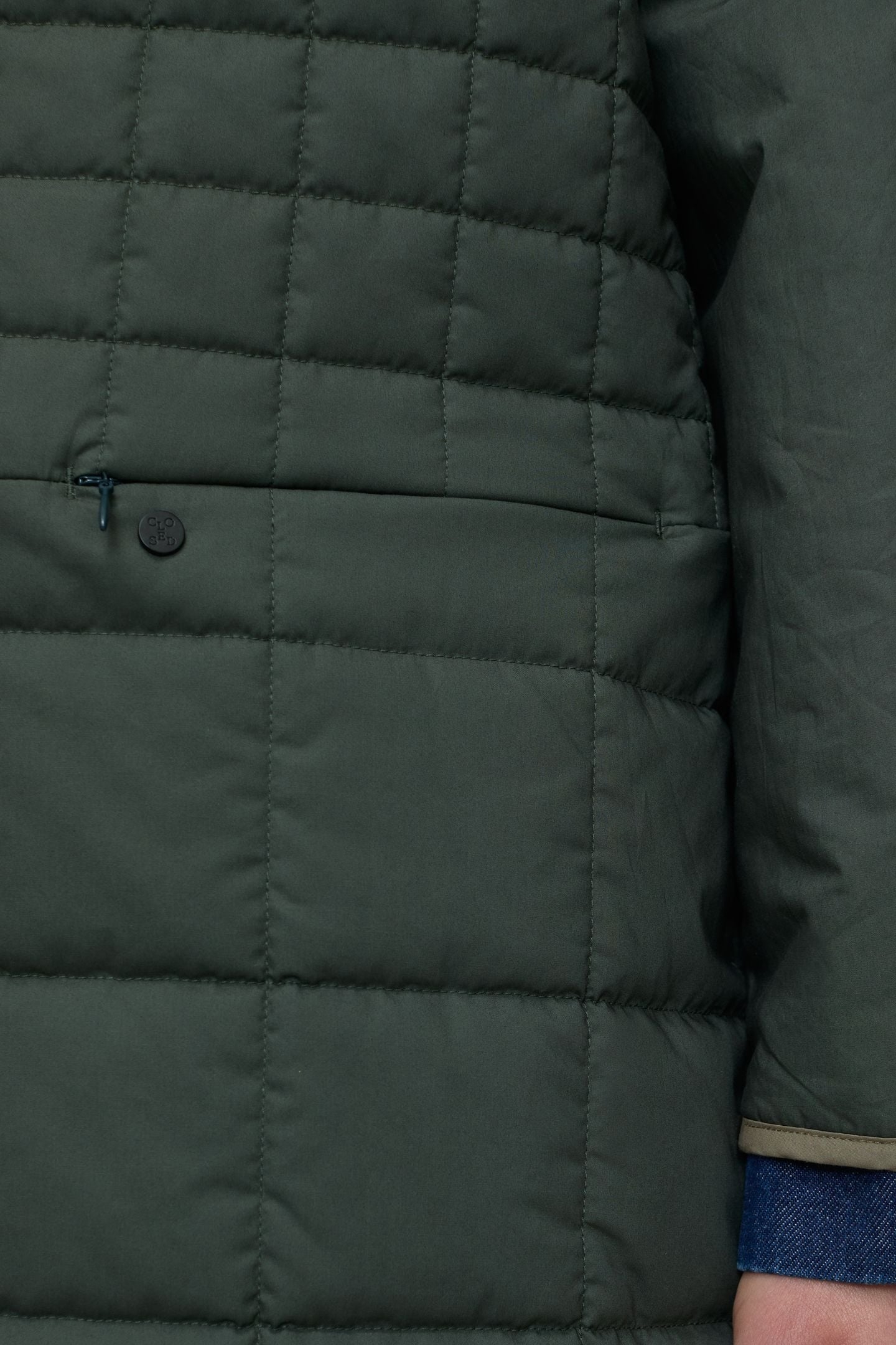 REVERSIBLE QUILTED COAT PINI GREEN 5