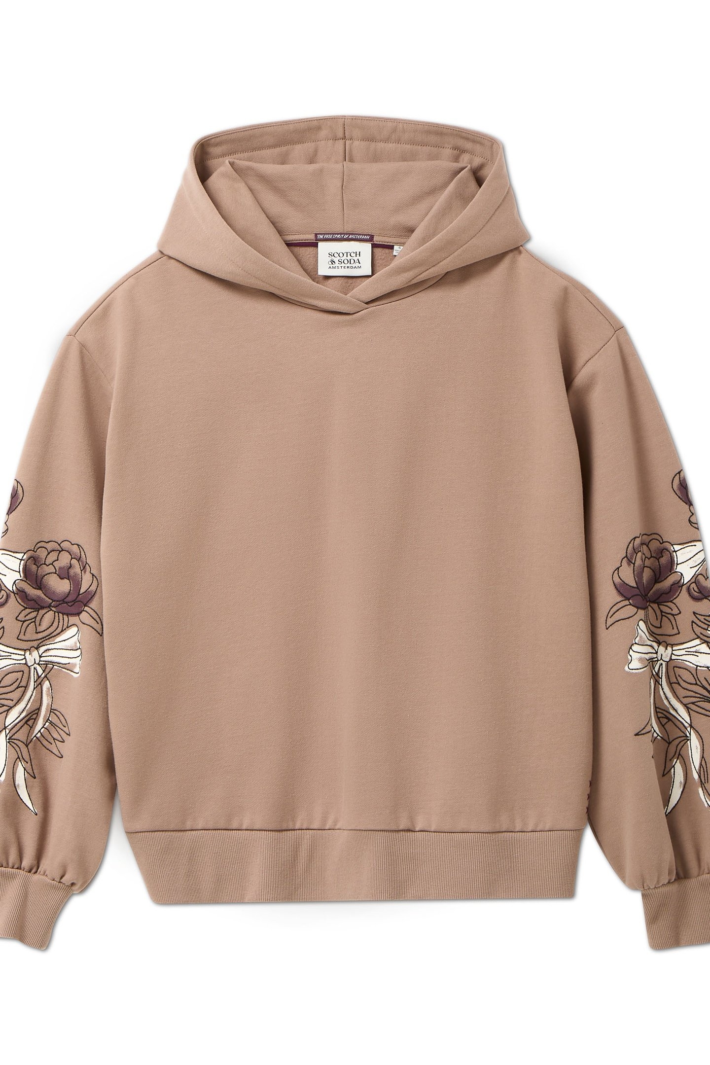 GRAPHIC HOODIE TAUPE GREY 4