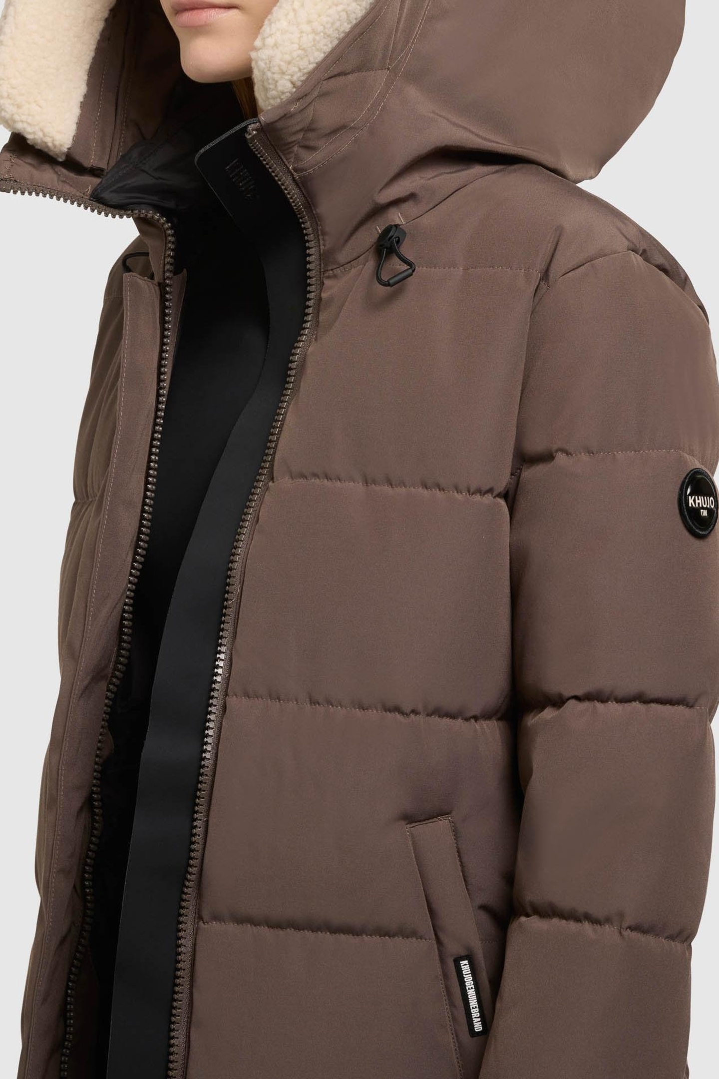 FALTD TEDDY COAT STONE TAUPE 7