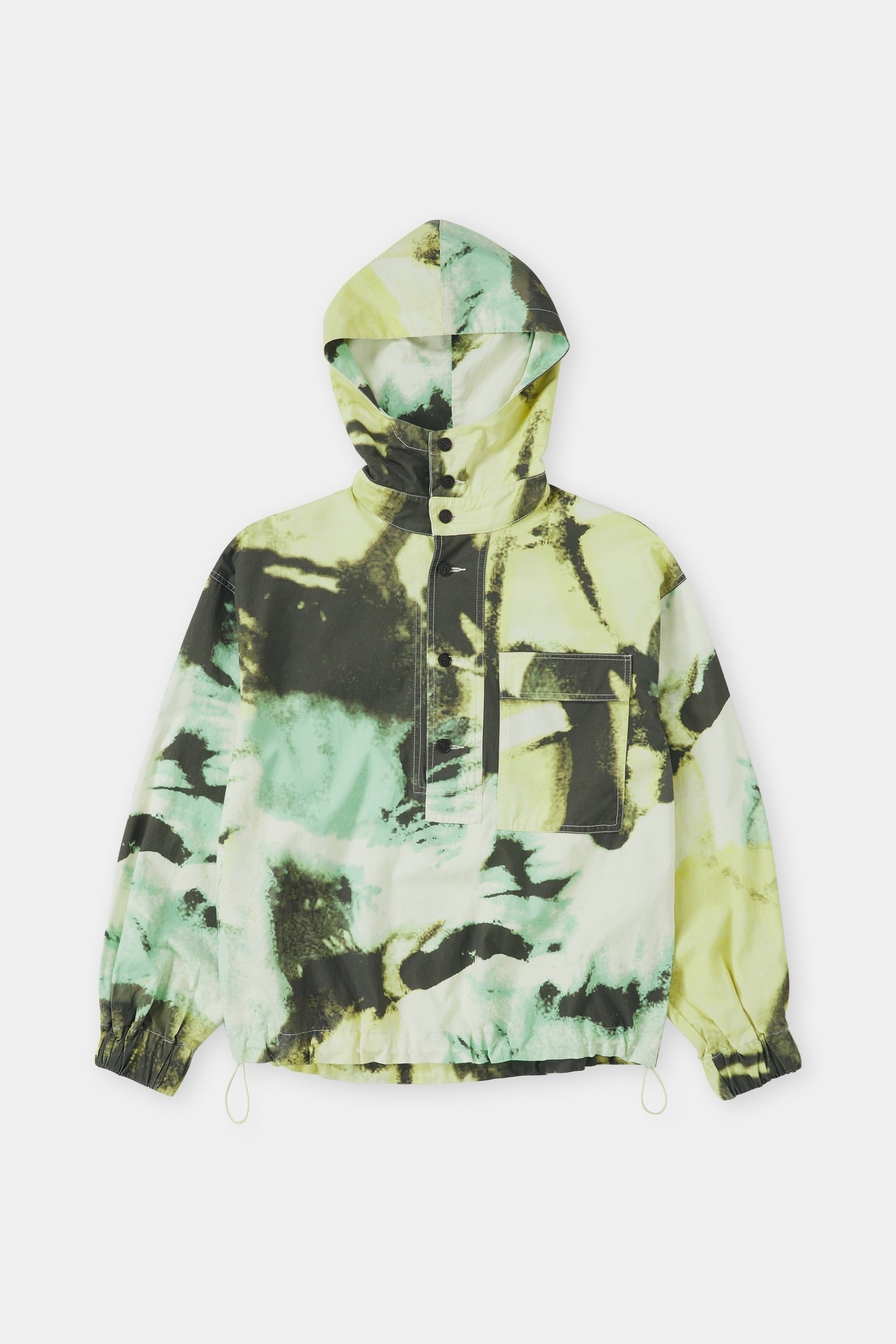 HALF BUTTON HOODIE PRIMARY YELLOW 4