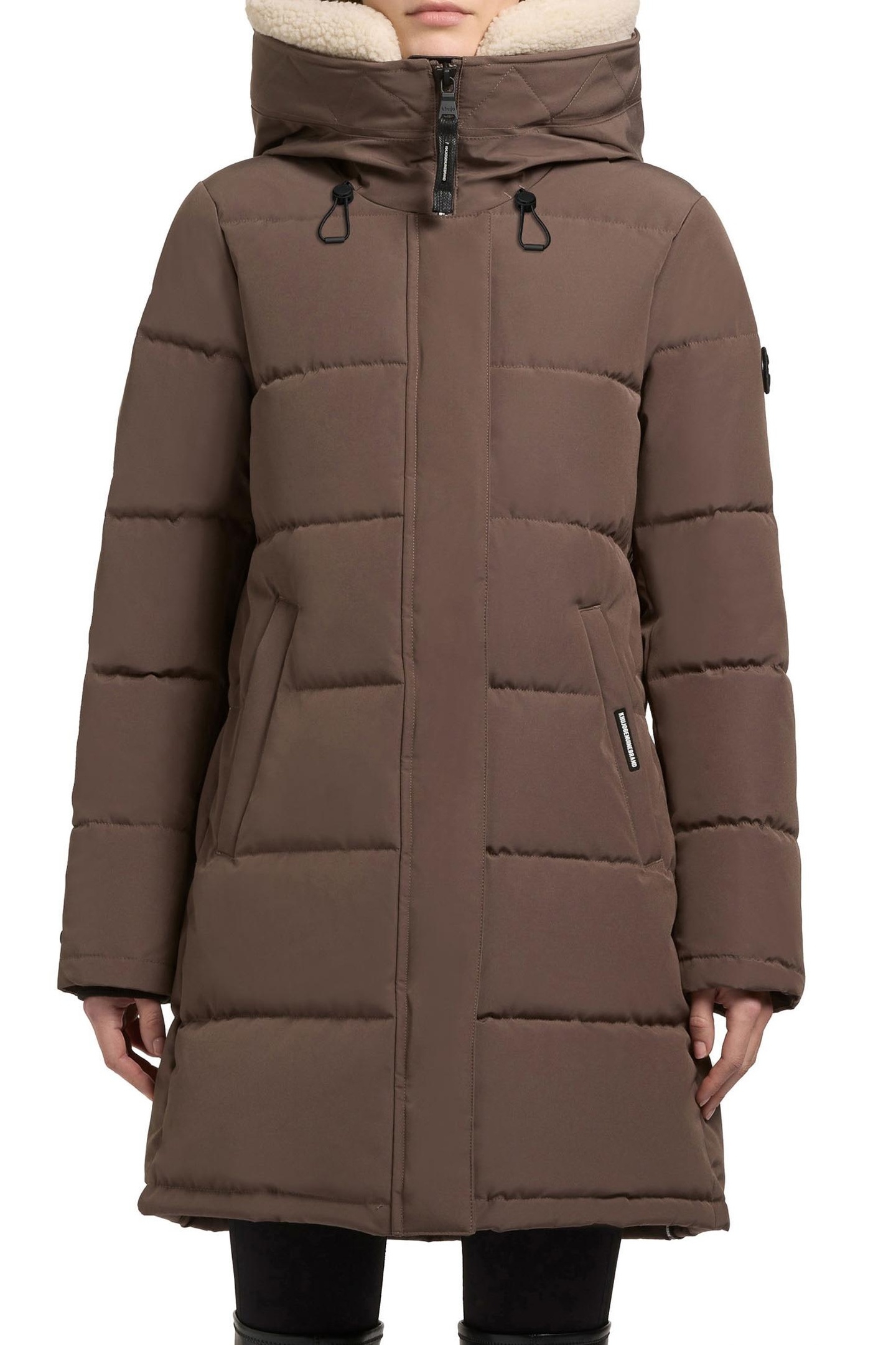 FALTD TEDDY COAT STONE TAUPE 2