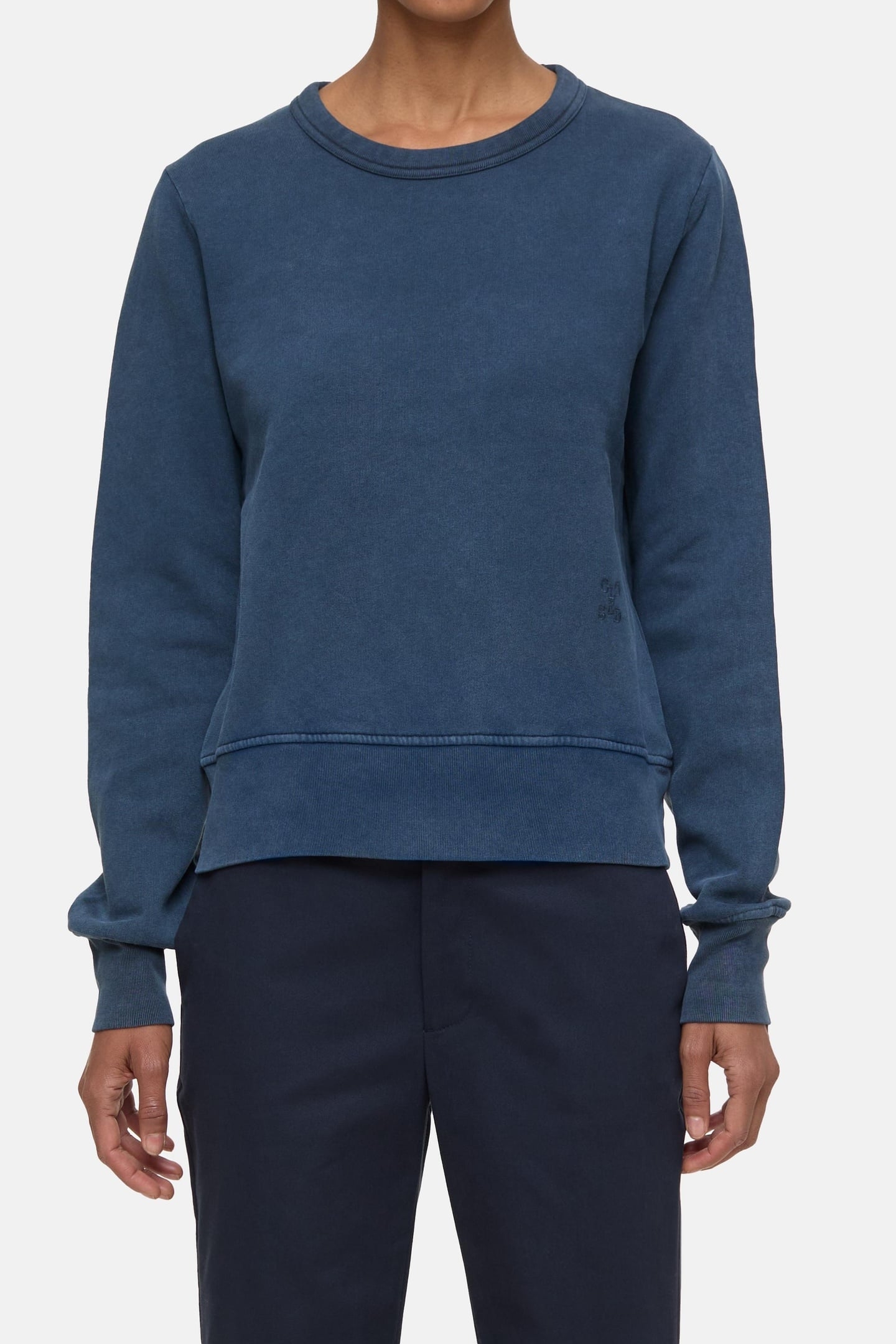 FITTED CREWNECK T-SHIRTS SMOKEY BLUE 1