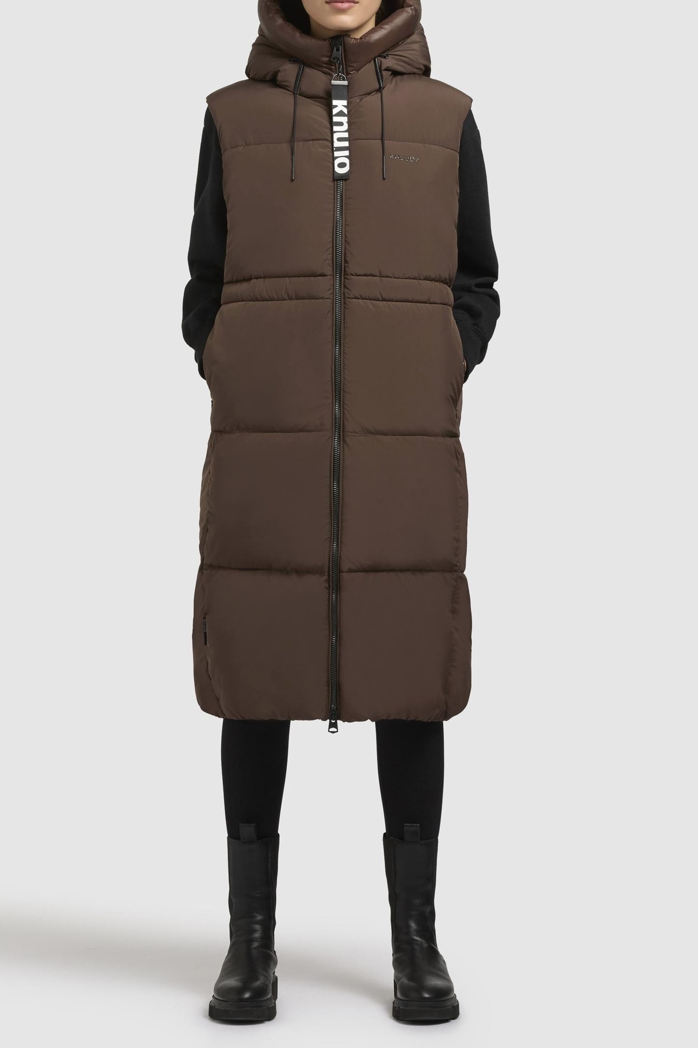 ALVA2 VEST DARK BROWN 1