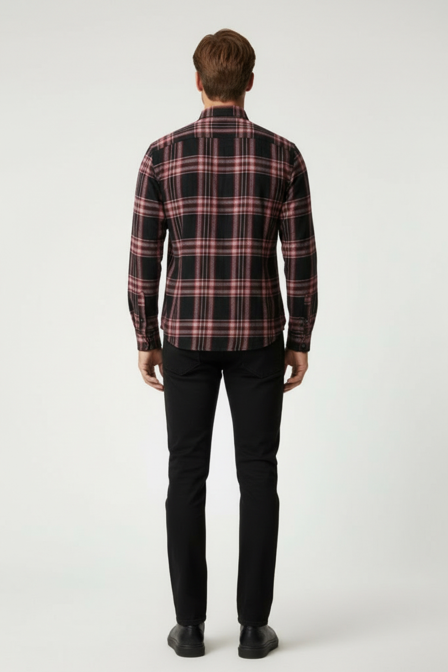 ROSS SLIM FIT LS SPORT SHIRT AUBURN 2