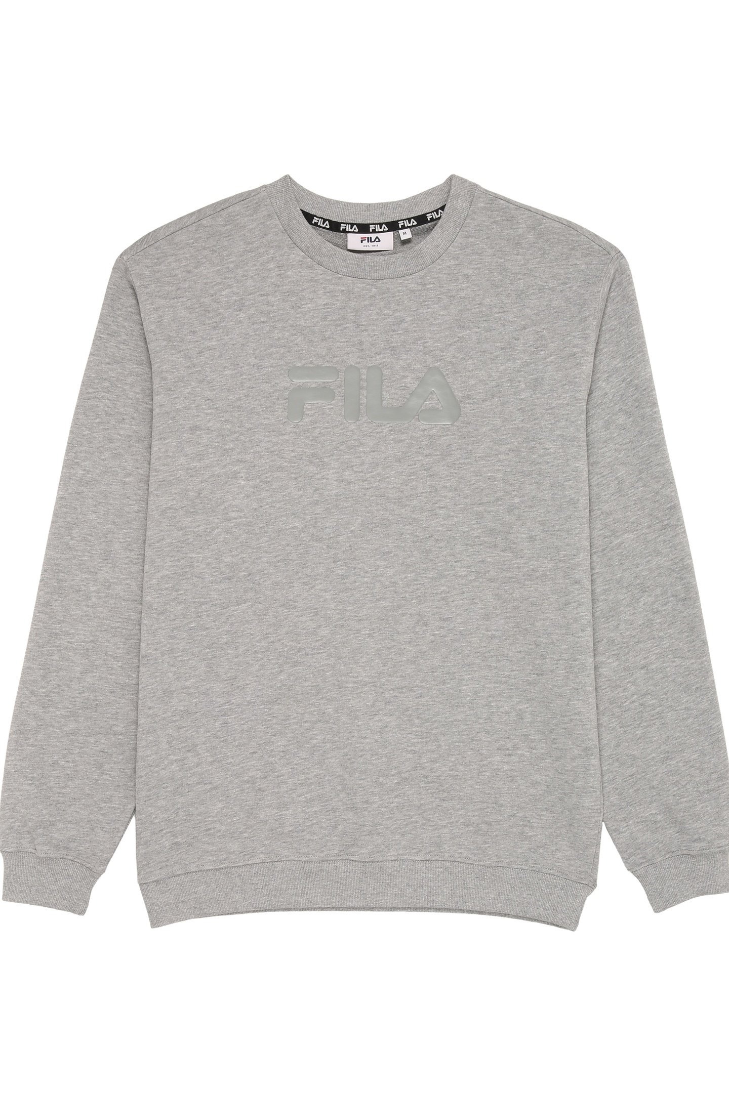 UNISEX ZANTEN LOGO CREW SWEAT MEDIUM GREY MELANGE 1