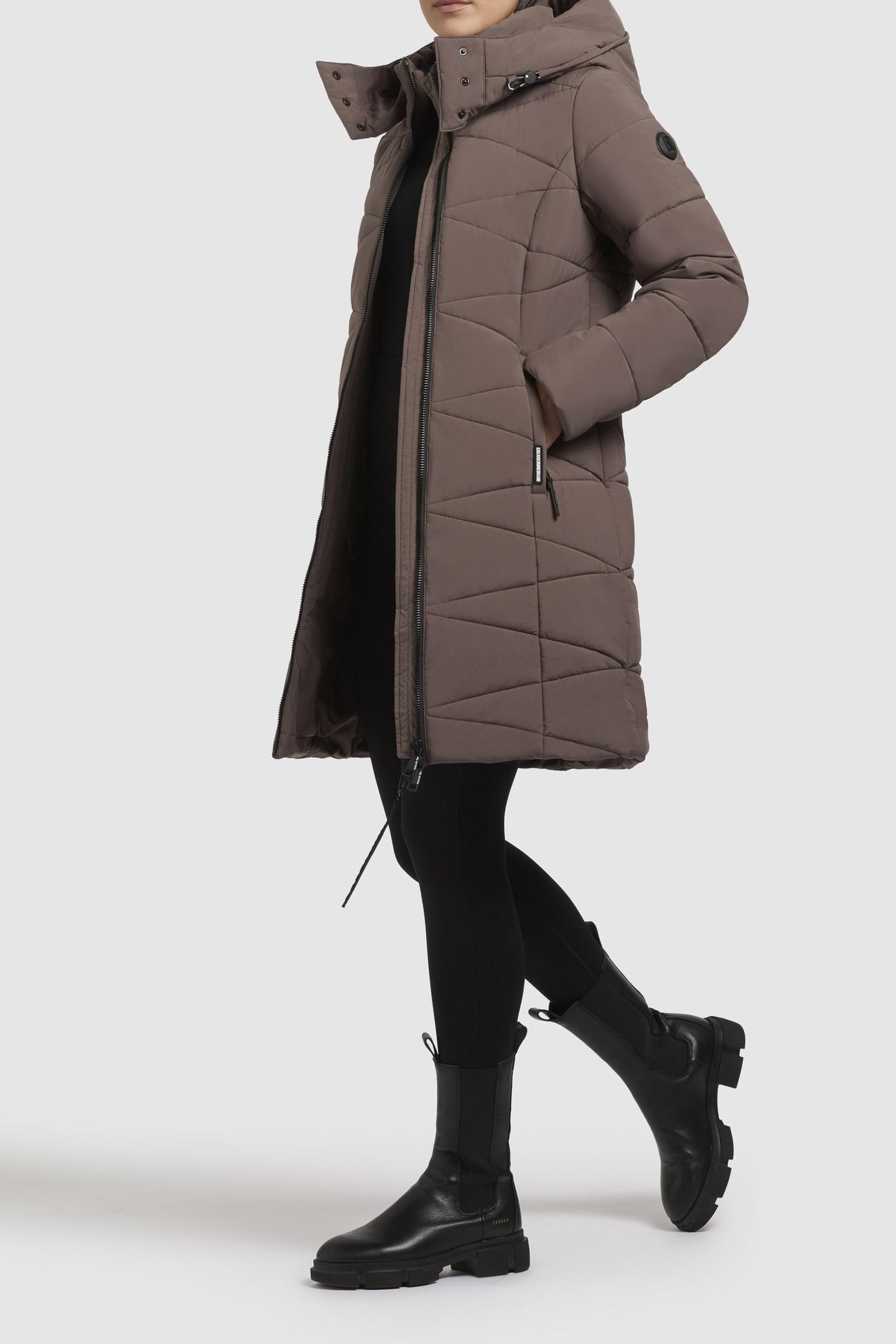 FITT3 COAT STONE TAUPE 1