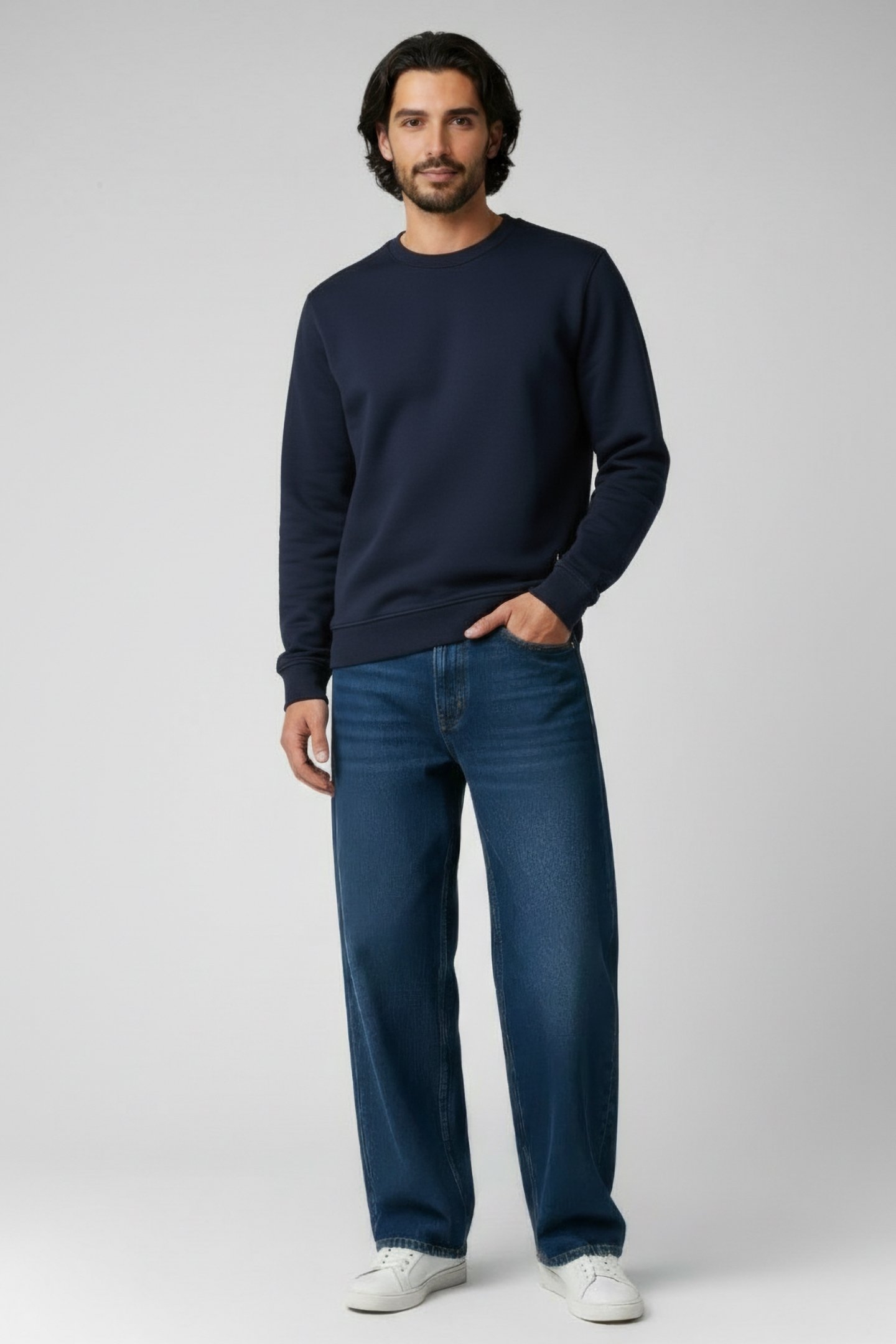 MIRANDAALF SWEATSHIRT DEEP NAVY 1