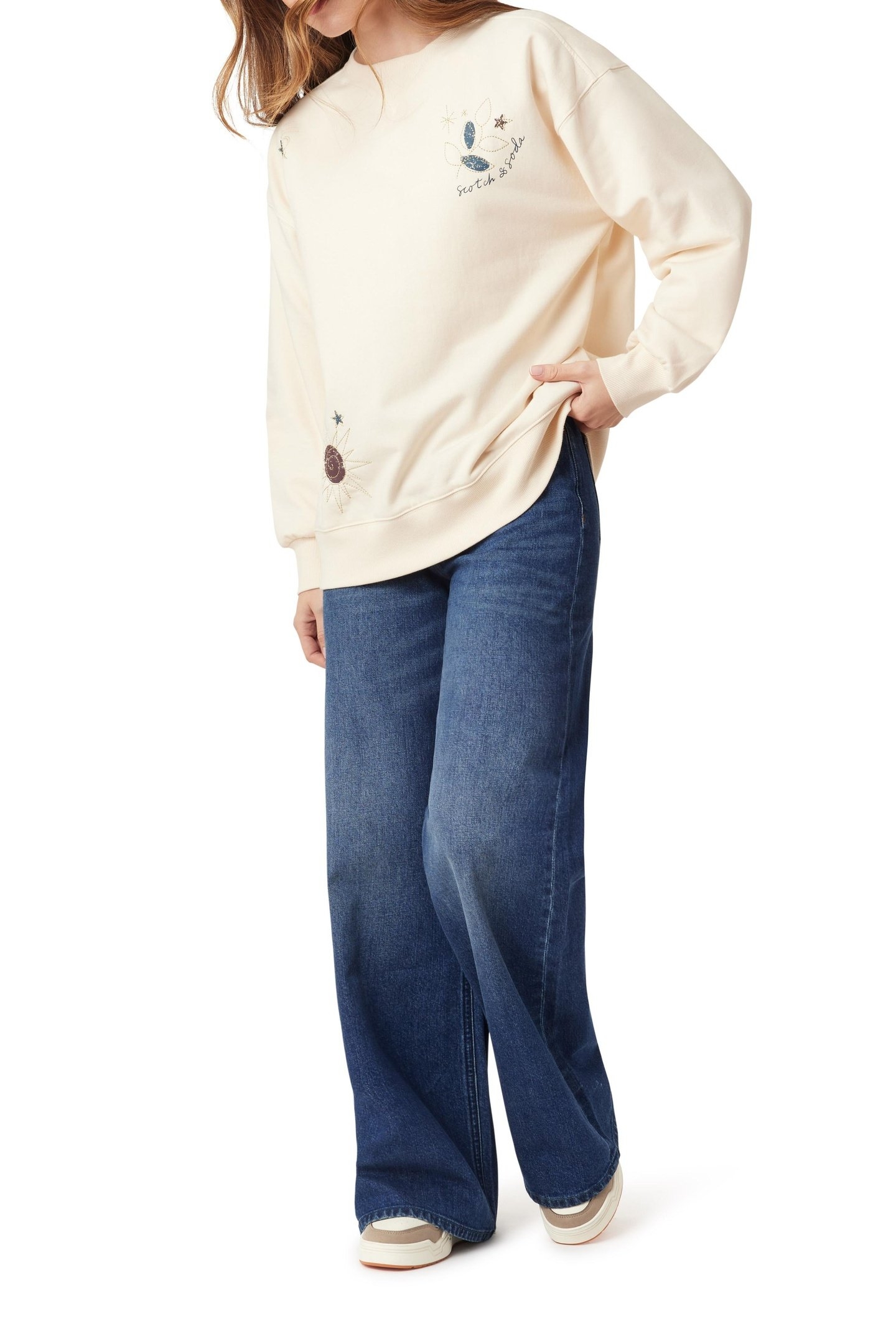 OVERSIZED GRAPHIC SWEATSHIRT OFF WHITE 1