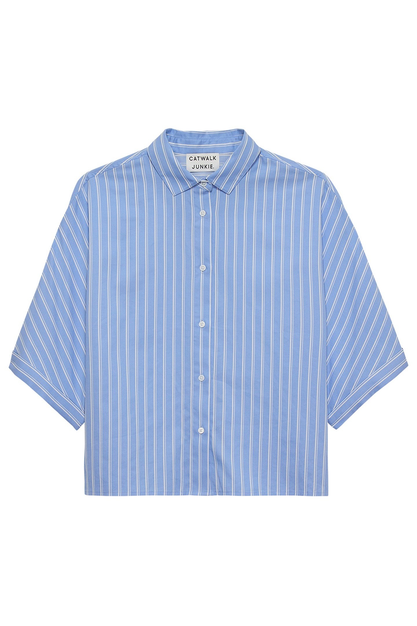 SHORT SLEEVE BLOUSE CORNFLOWER BLUE 3