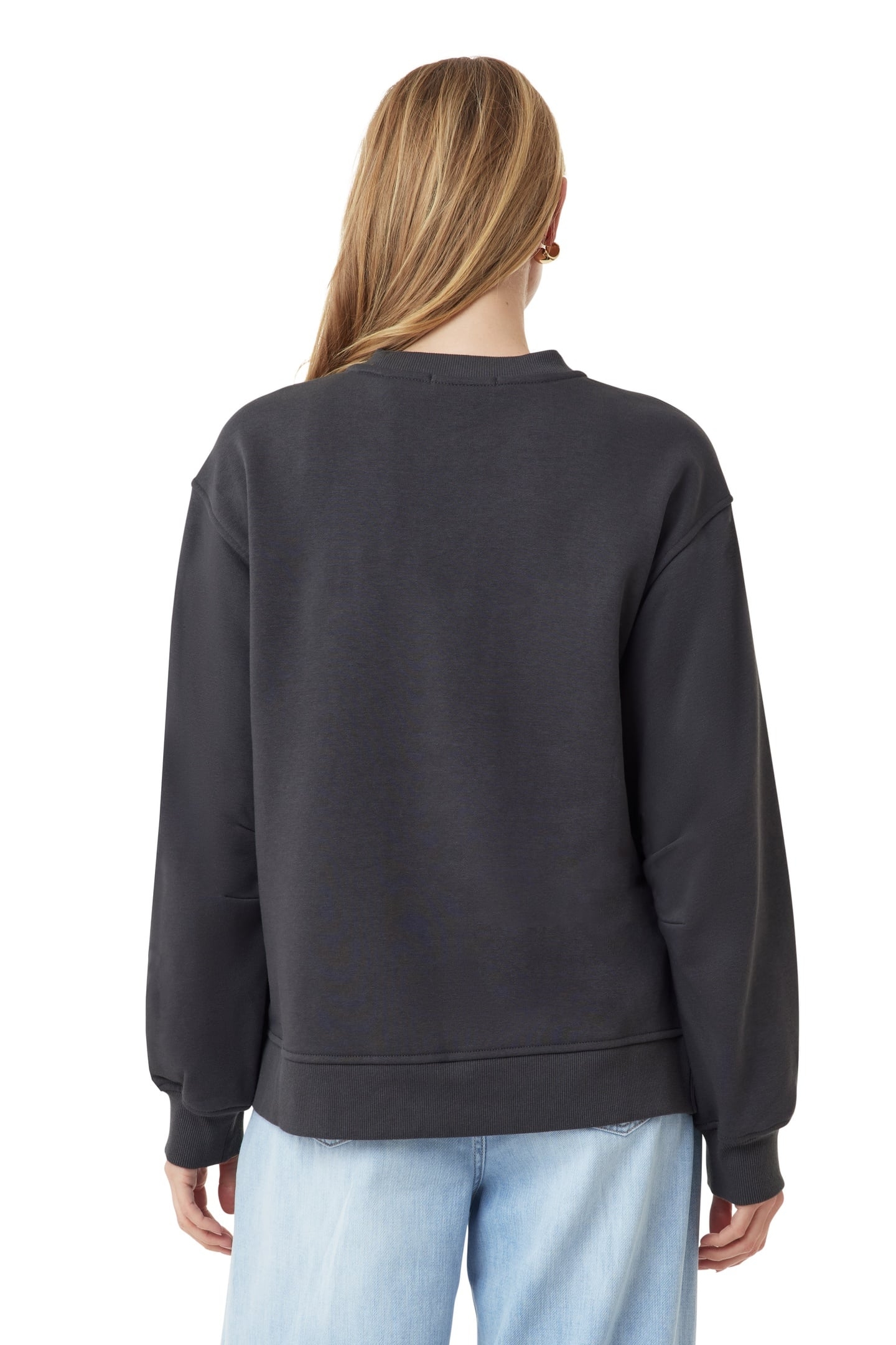 CREW NECK SWEATSHIRT BLACK SAND 3