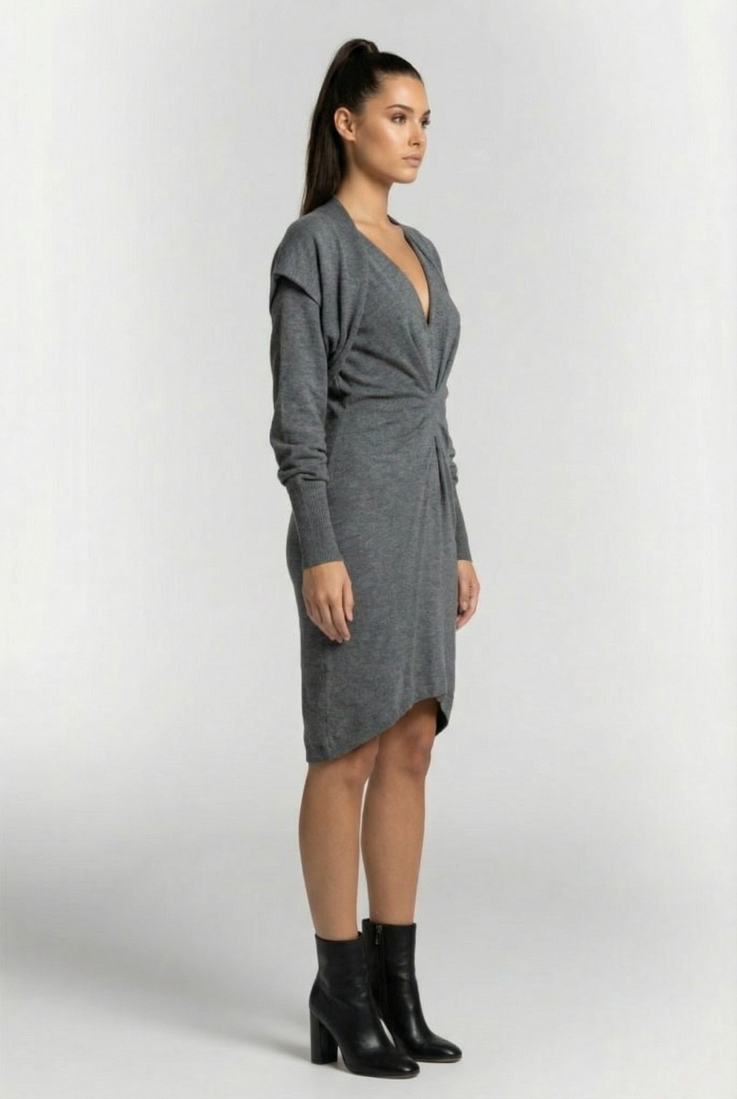 KAMILA DRESS MIXED GREY 3