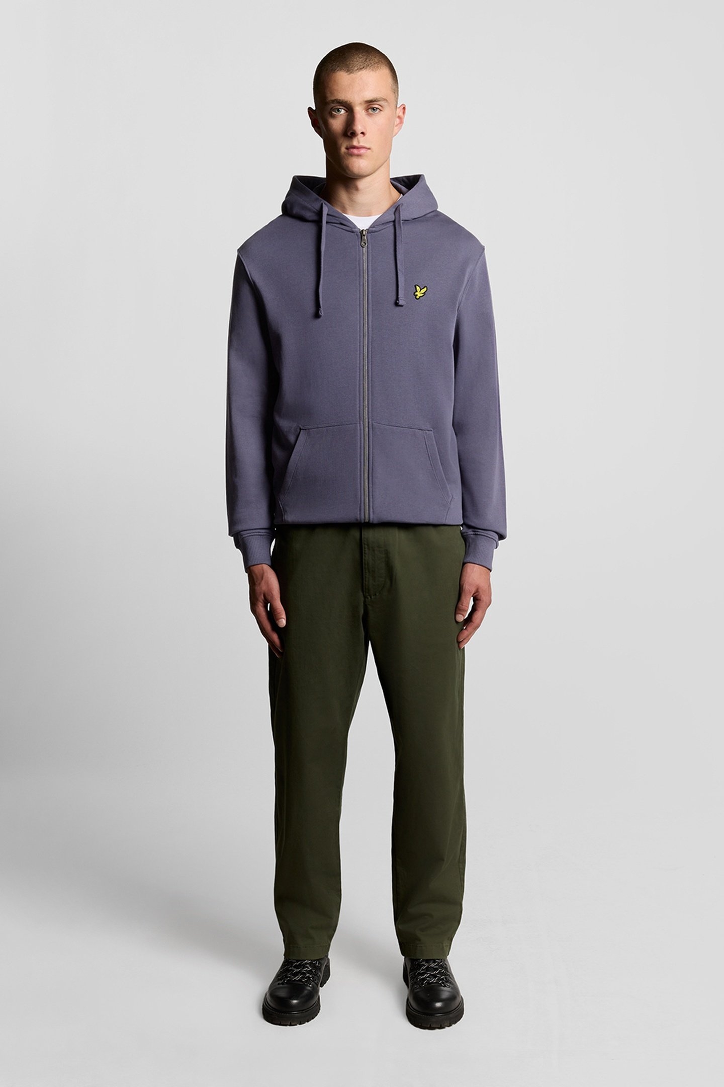 ZIP THROUGH HOODIE GRAYSTONE 2