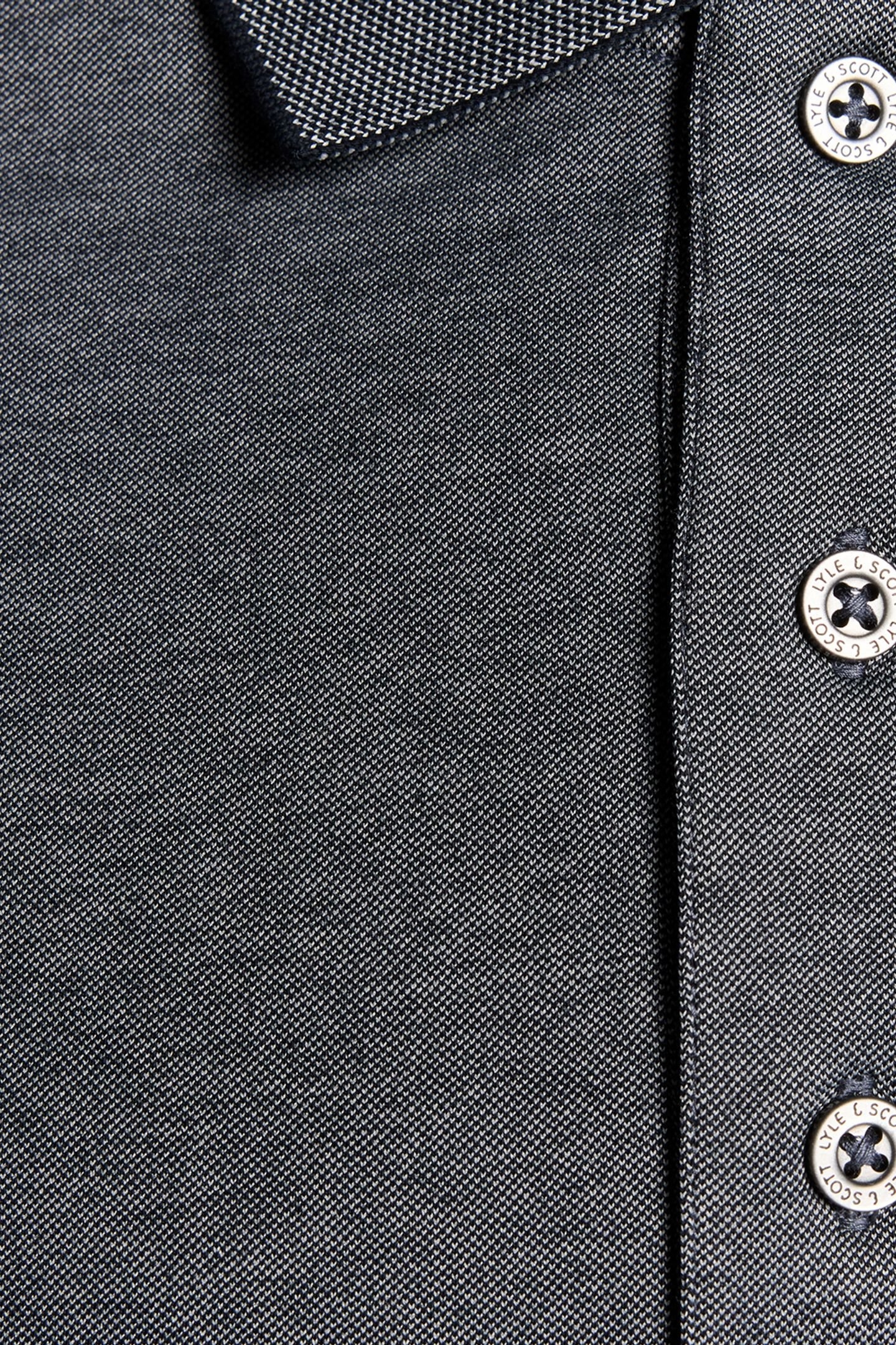 PIQUE INTERLOCK POLO SHIRT CHAMBRAY BLUE 4