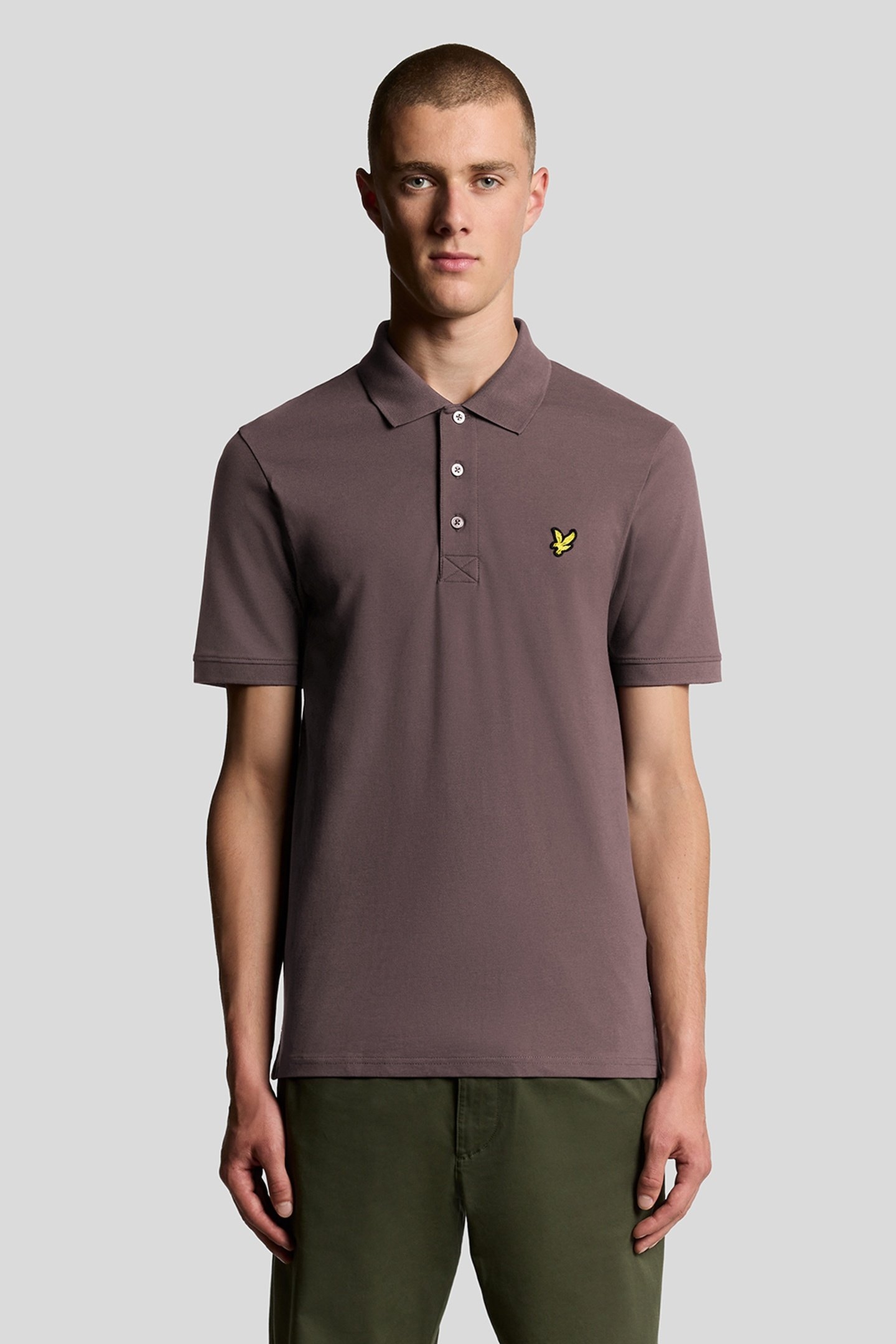 PLAIN POLO SHIRT ESPRESSO 1