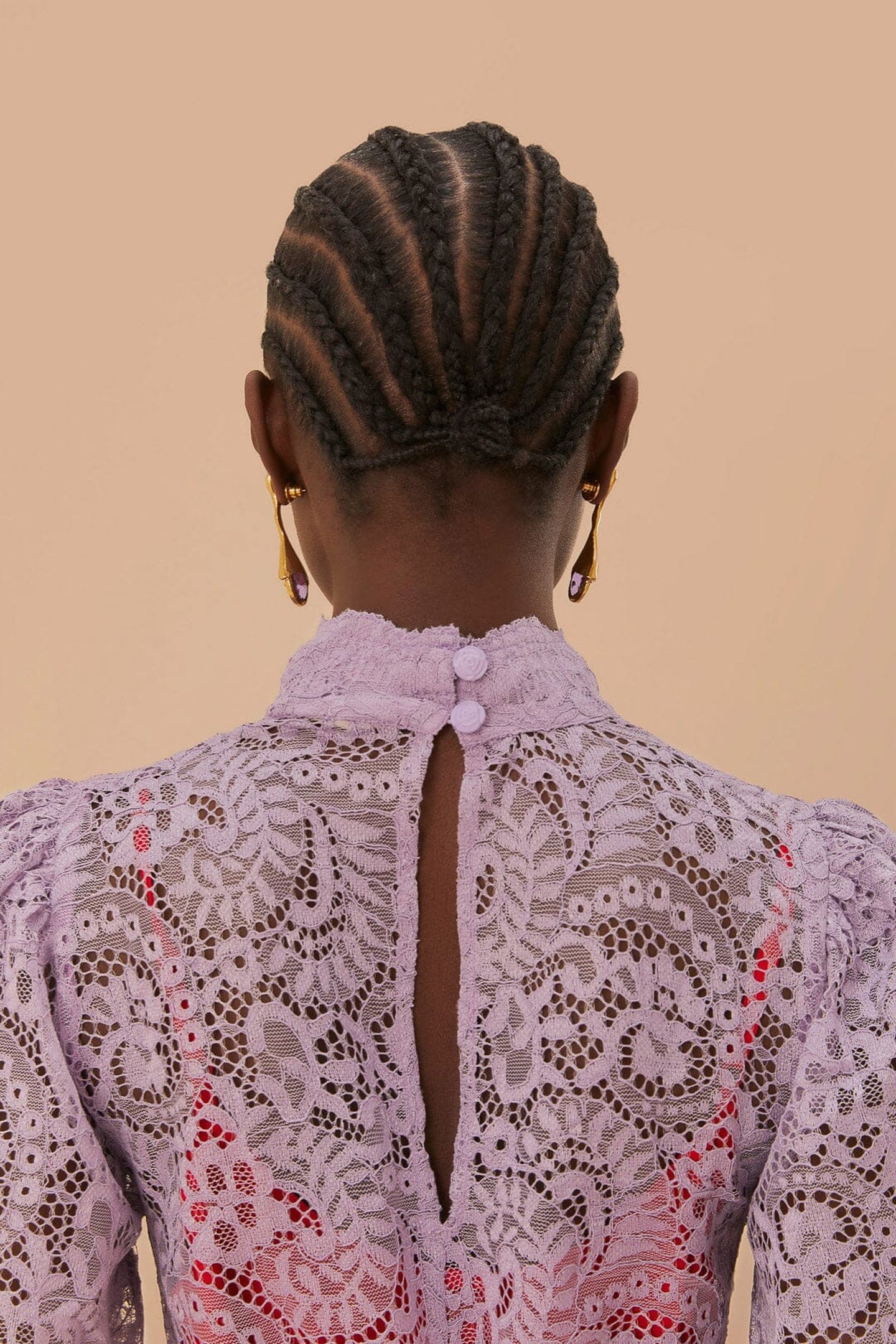 LACE LILAC MIDI DRESS 3