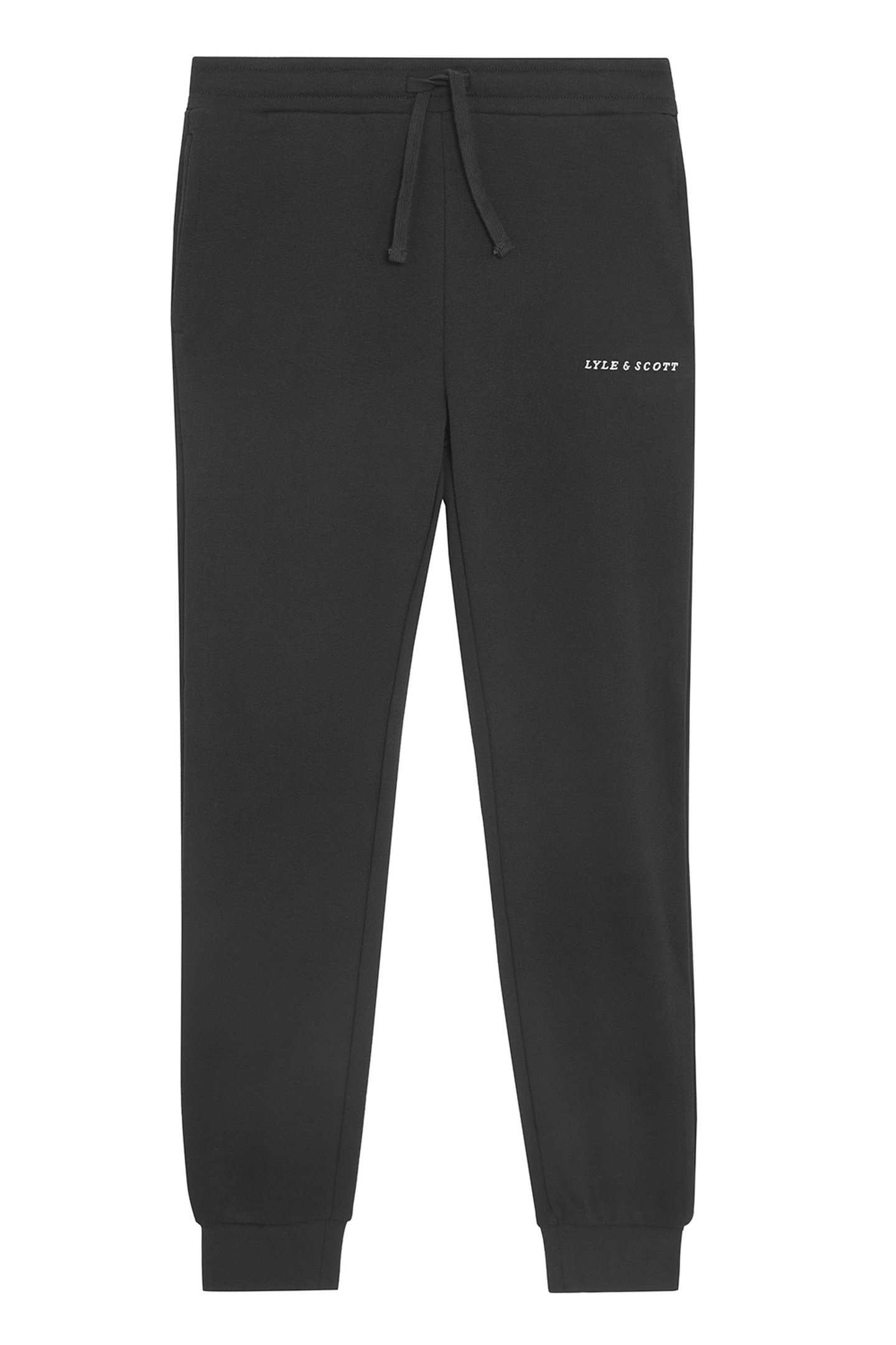SCRIPT EMBROIDERED SWEATPANT JET BLACK 1
