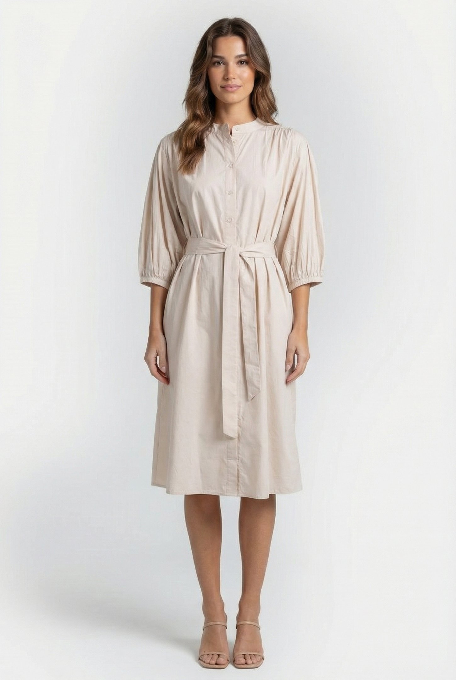 CAMELLIA DRESS OATMEAL 1