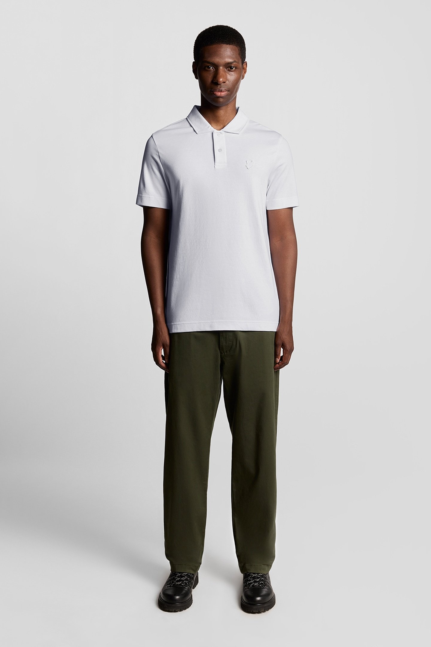 INTERLOCK POLO SHIRT WHITE 2