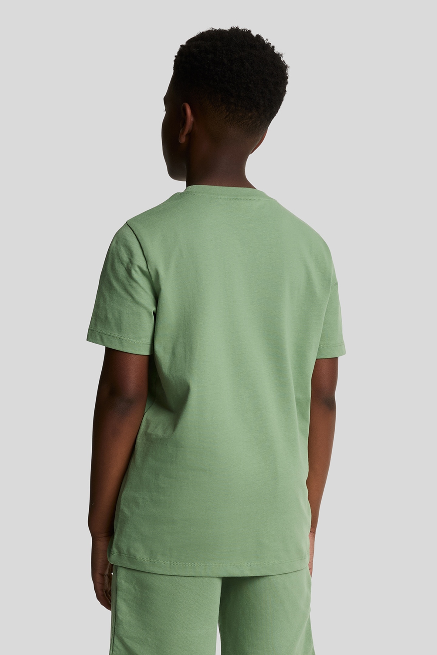 PLAIN T-SHIRT SMOKE GREEN 4