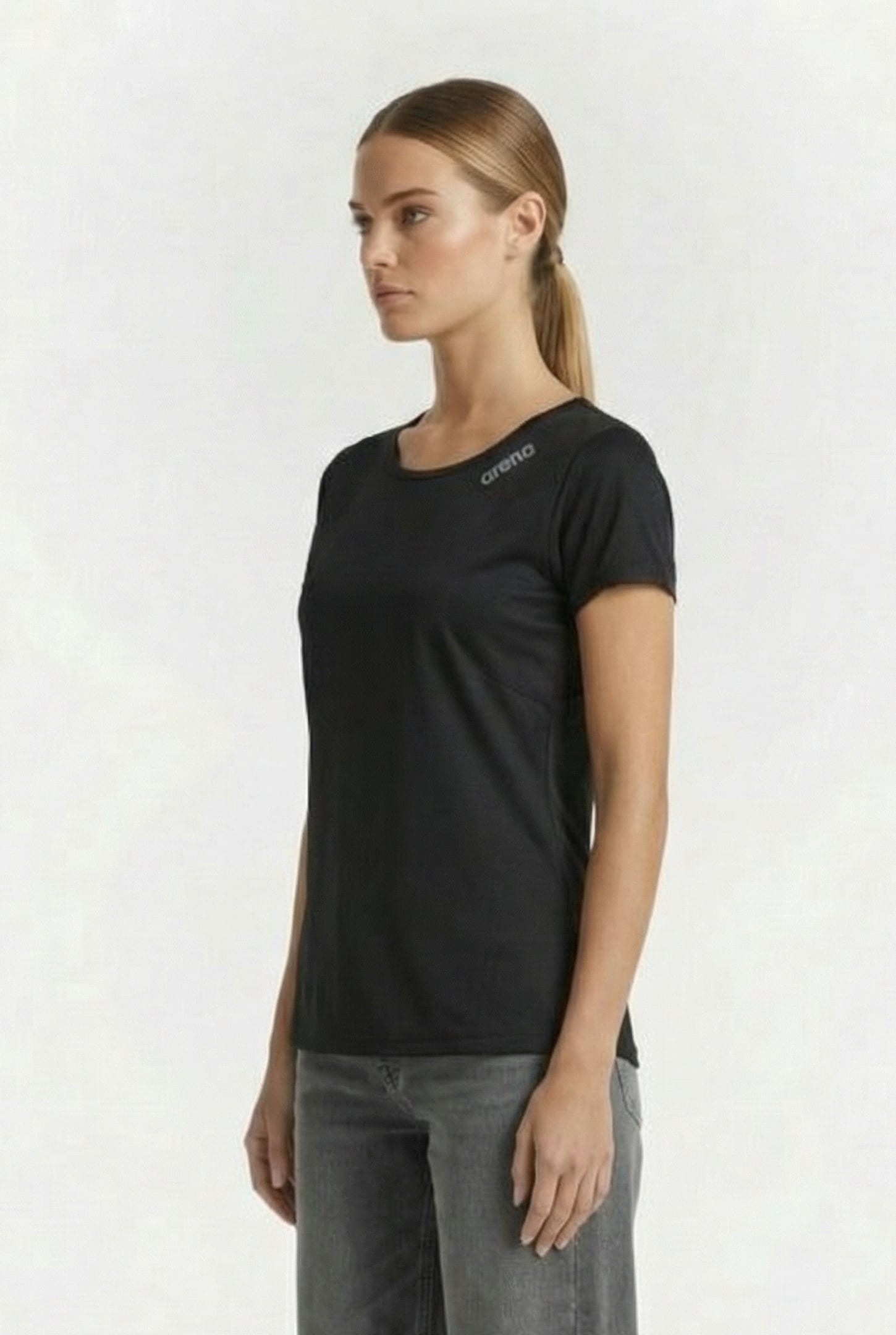 W PERFORMANCE TEE BASIC BLACK 3