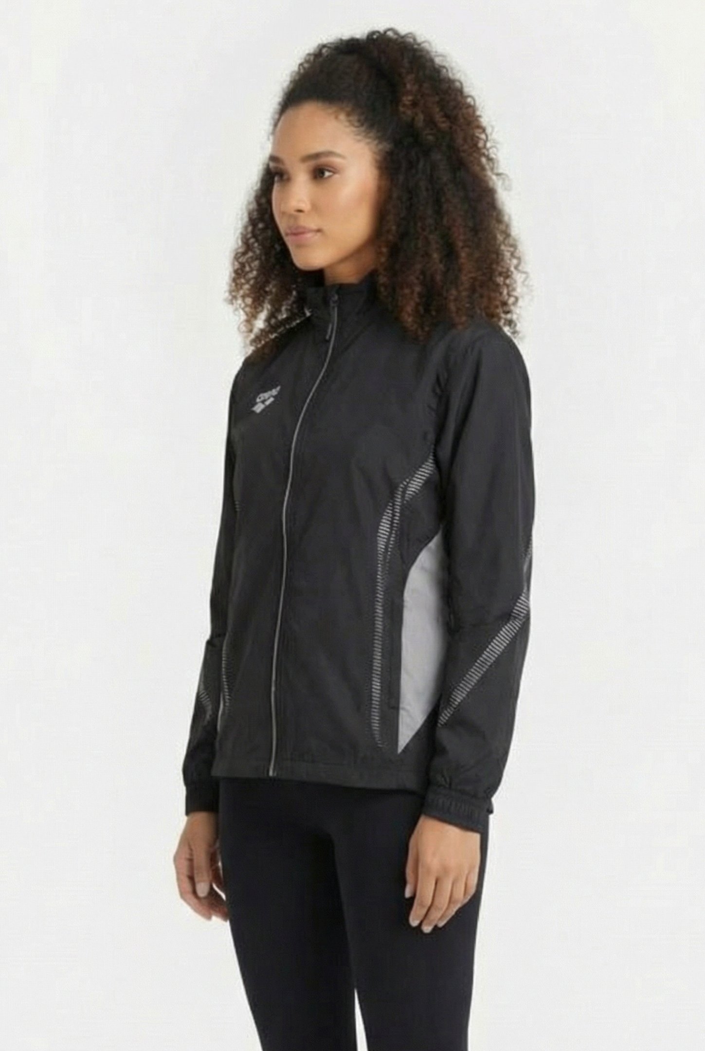 UNISEX TL WARM UP JACKET BLACK GREY 6