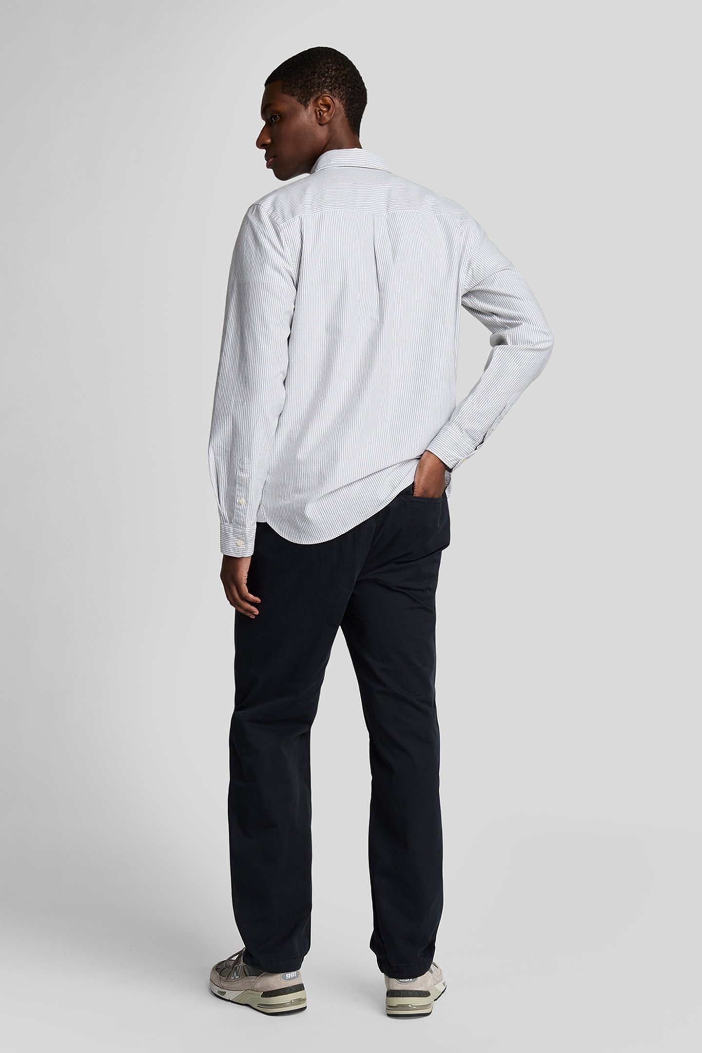 DRAWSTRING TAPERED CHINO JET BLACK 3