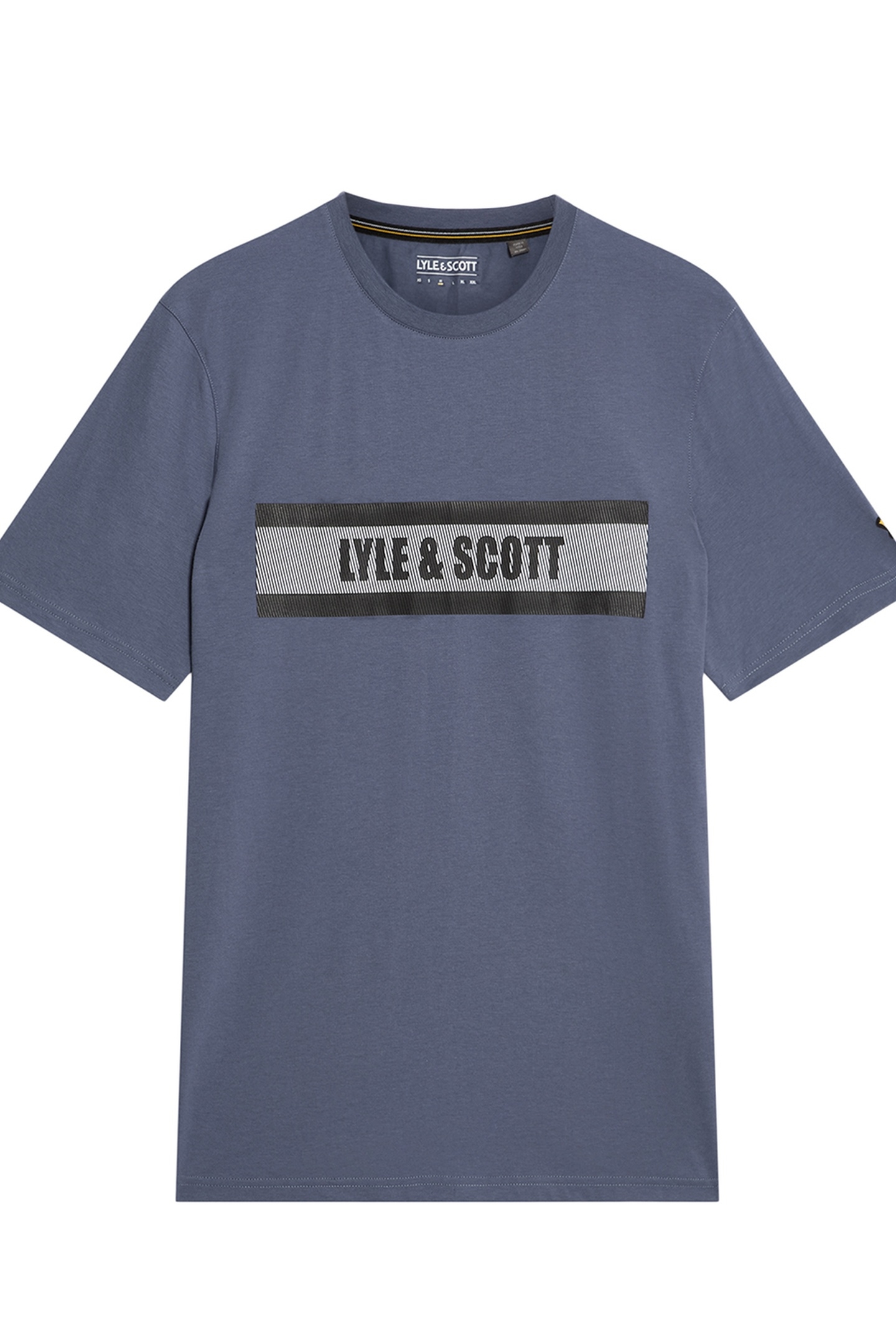 STRIPE LOGO GRAPHIC T-SHIRT STEEL INDIGO 4