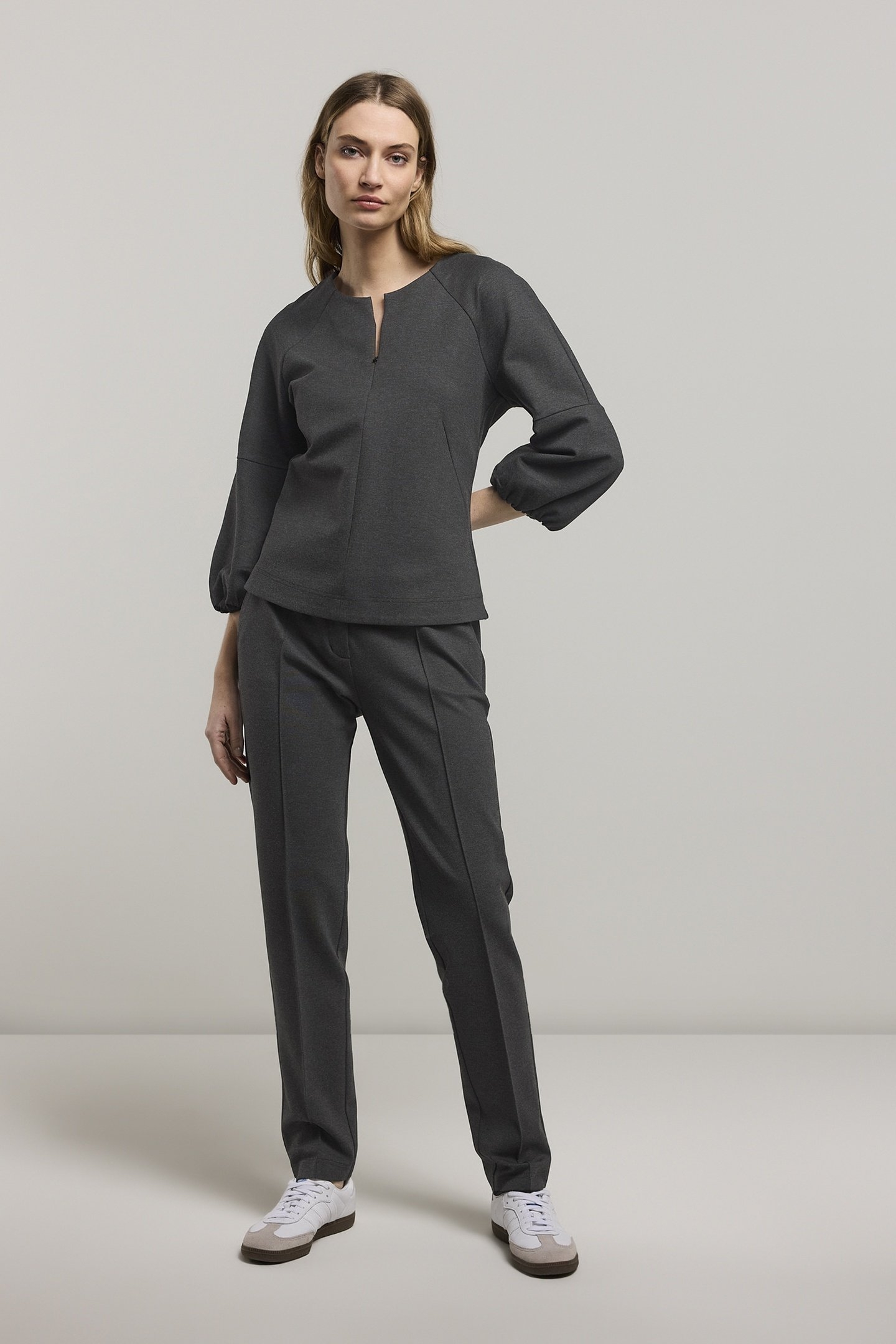 TROUSERS PUNTO MILANO MID GREY 3