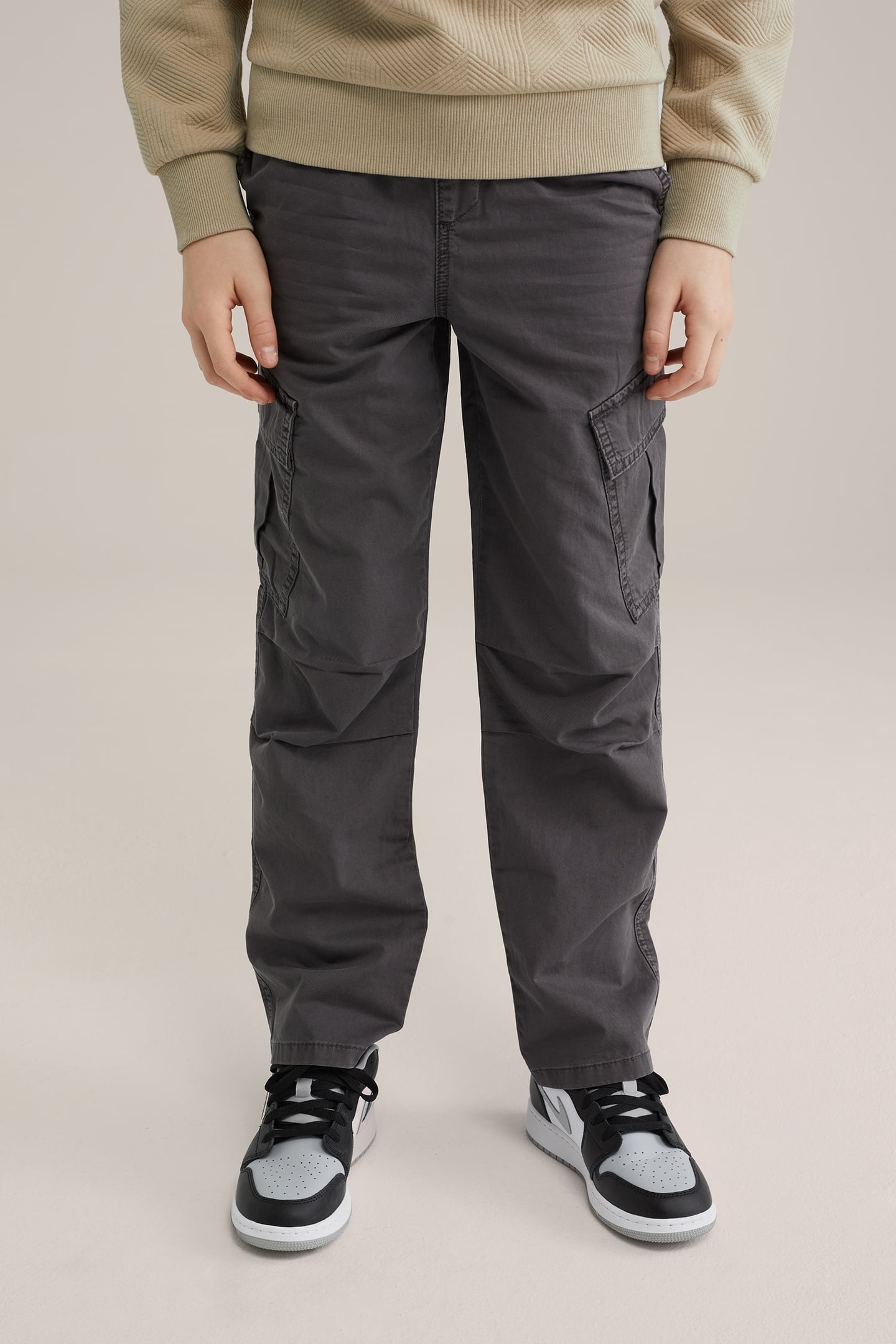 CARGO PANTS BLENDED DARK GREY 8