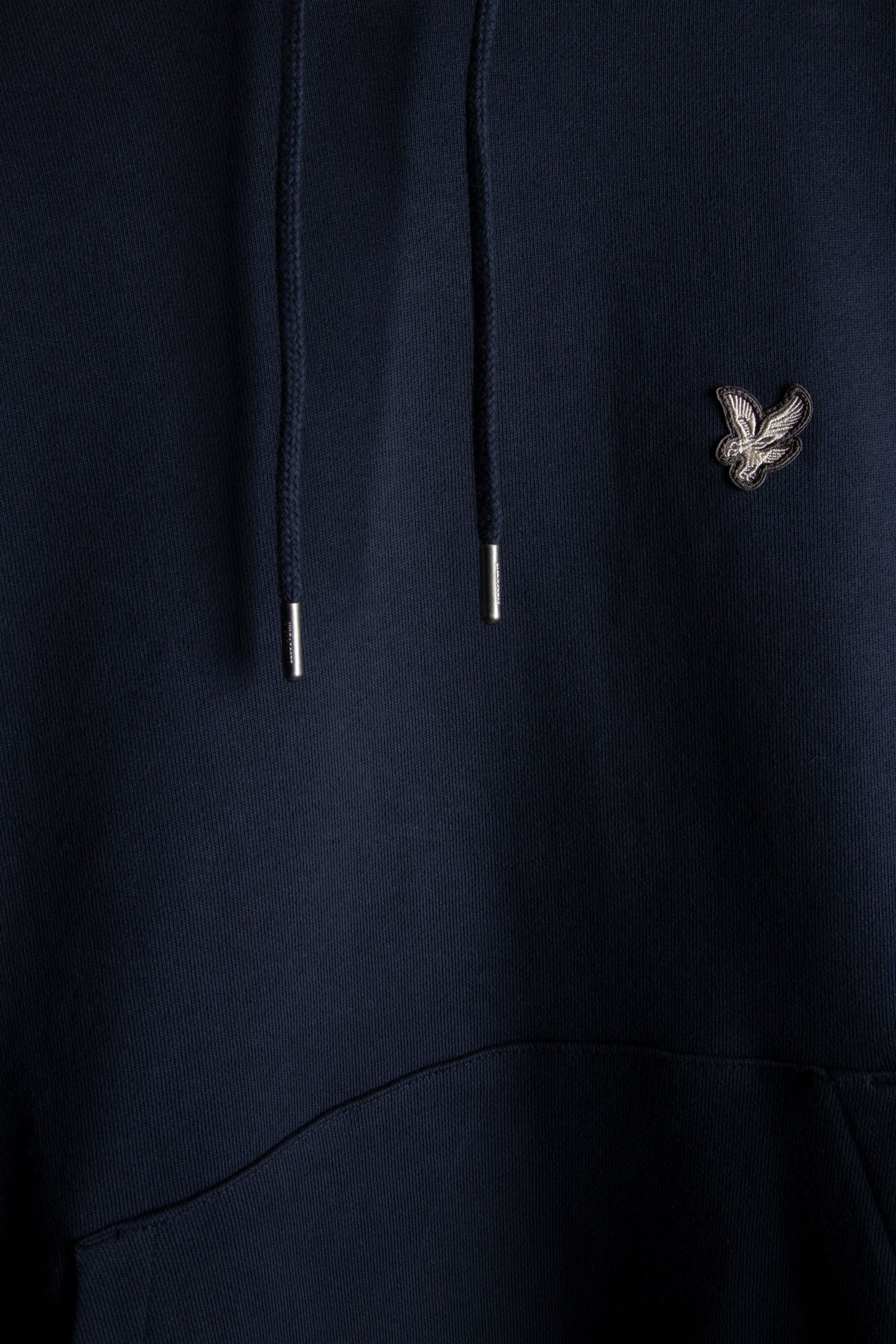 DIAGONAL WEAVE FRENCH TERRY HOODIE MIDNIGHT NAVY 5