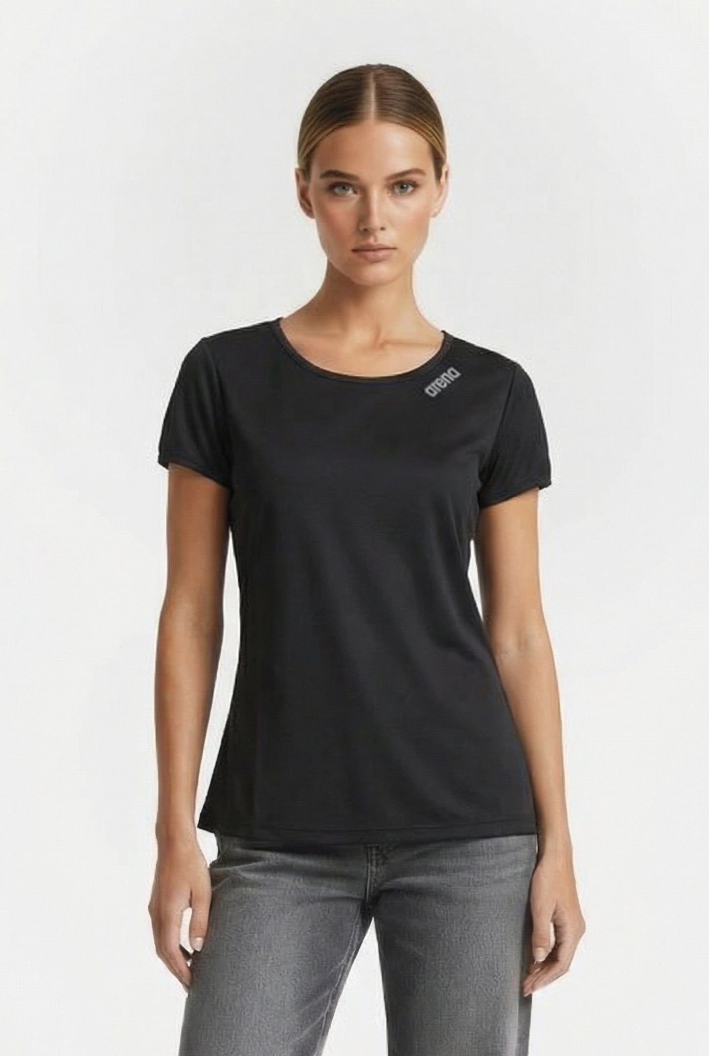 W PERFORMANCE TEE BASIC BLACK 1