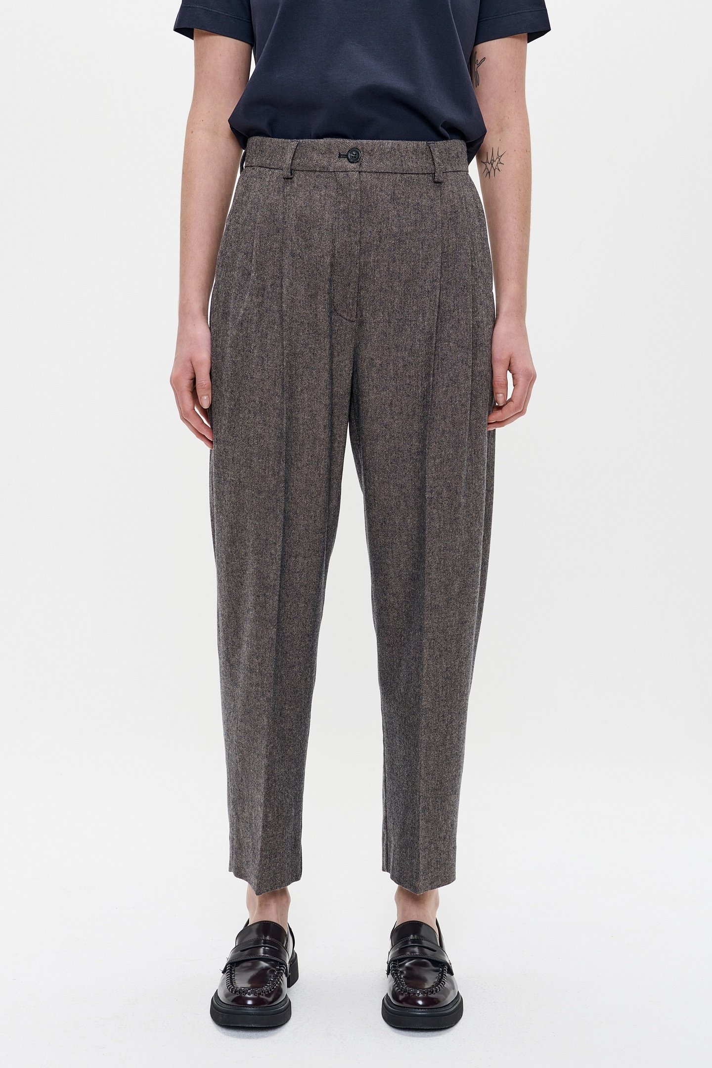 FLANNEL DAKOTA PANTS MIDNIGHT BLUE 1