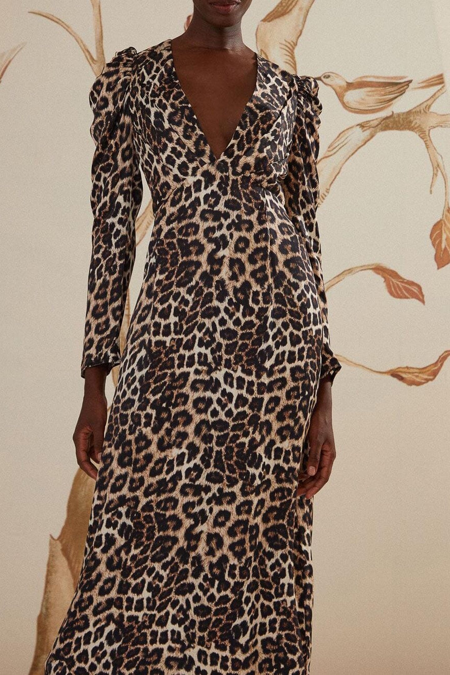 NATURAL SKIN CREAM MIDI DRESS 2