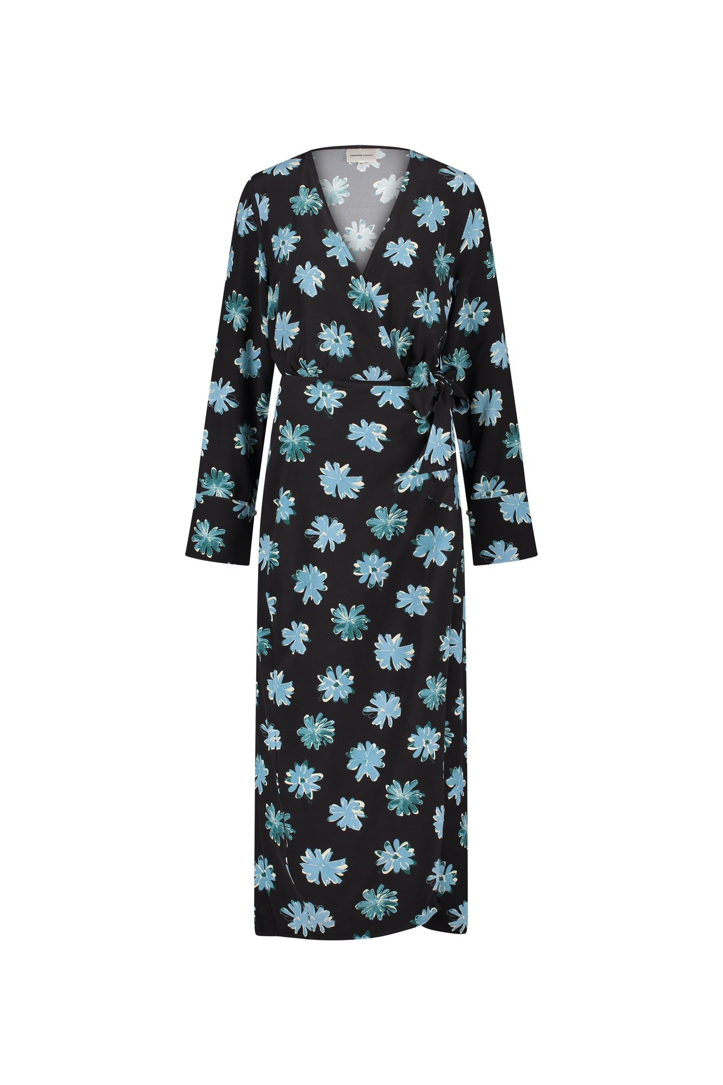 SELENA DRESS BLACK/VENUS BLUE 4