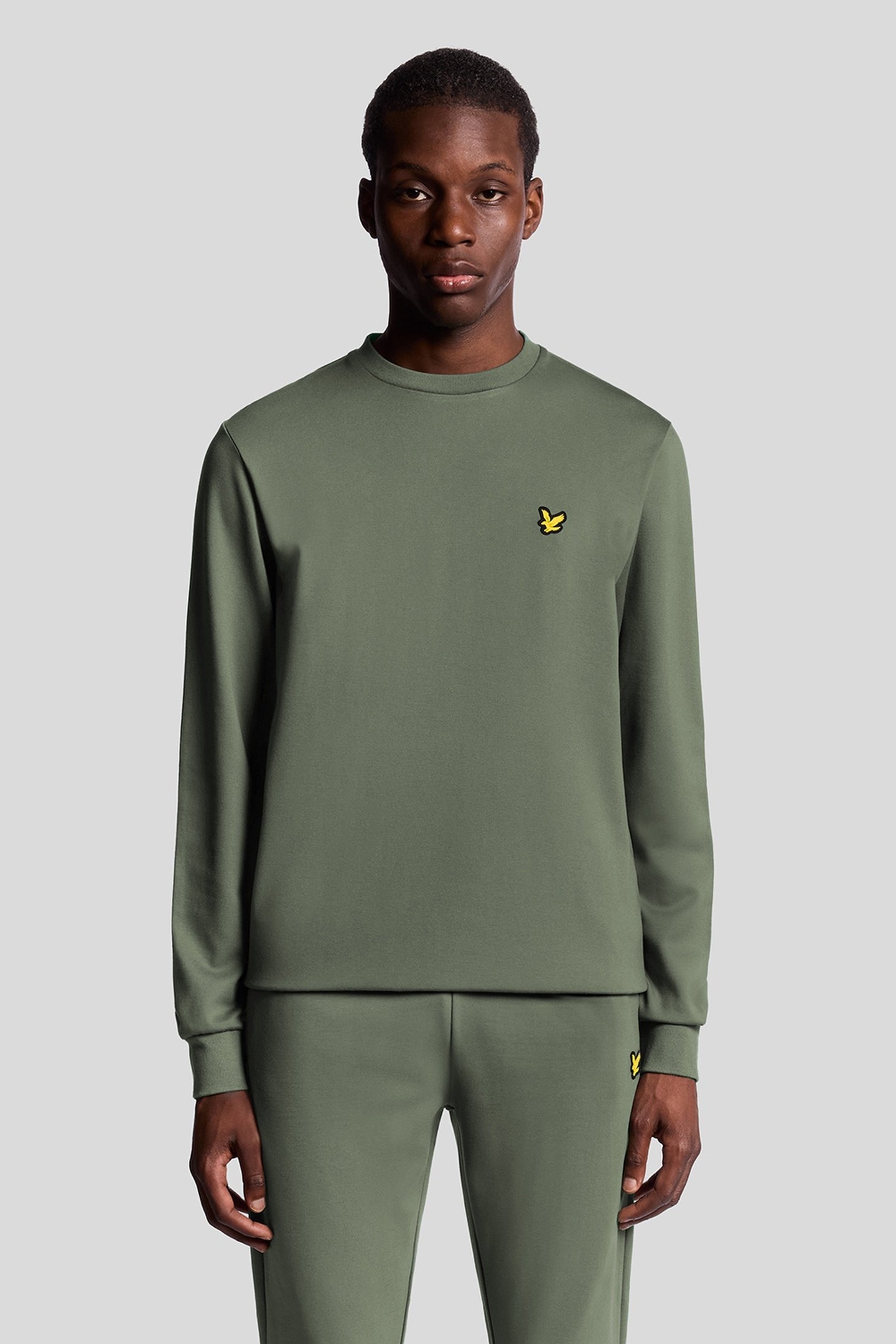 CREW NECK FLY FLEECE CACTUS GREEN 1
